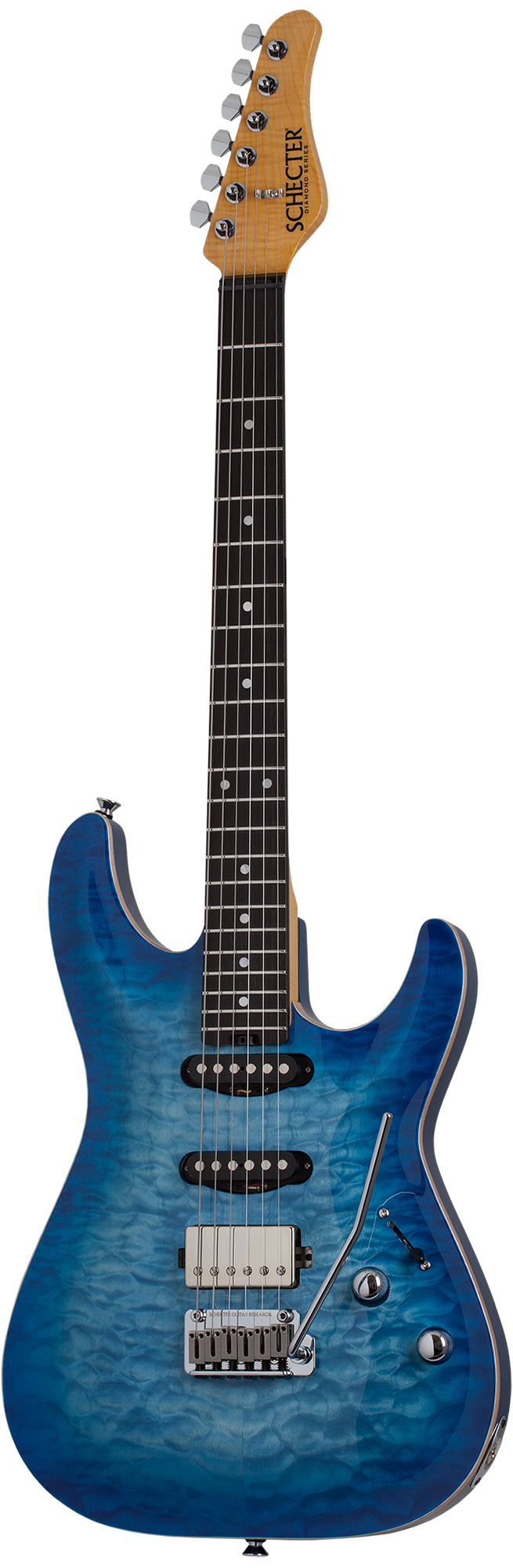 Schecter California Classic - Transparent Sky Burst (Made in Japan w/ Hard Case)