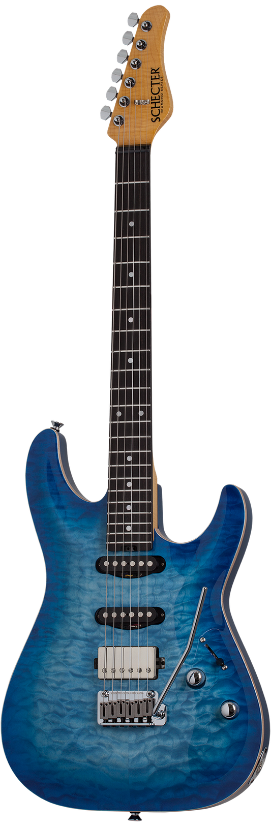 Schecter California Classic - Transparent Sky Burst (Made in Japan w/ Hard Case)