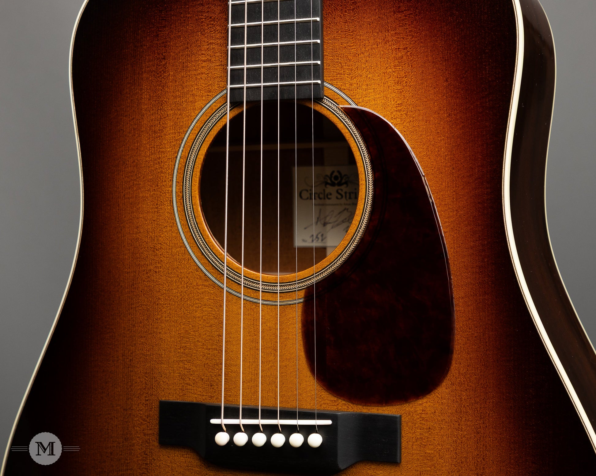 Circle Strings - Salvage Series - Dreadnought - Sunburst - Sinker Sitka with Old Mahogany