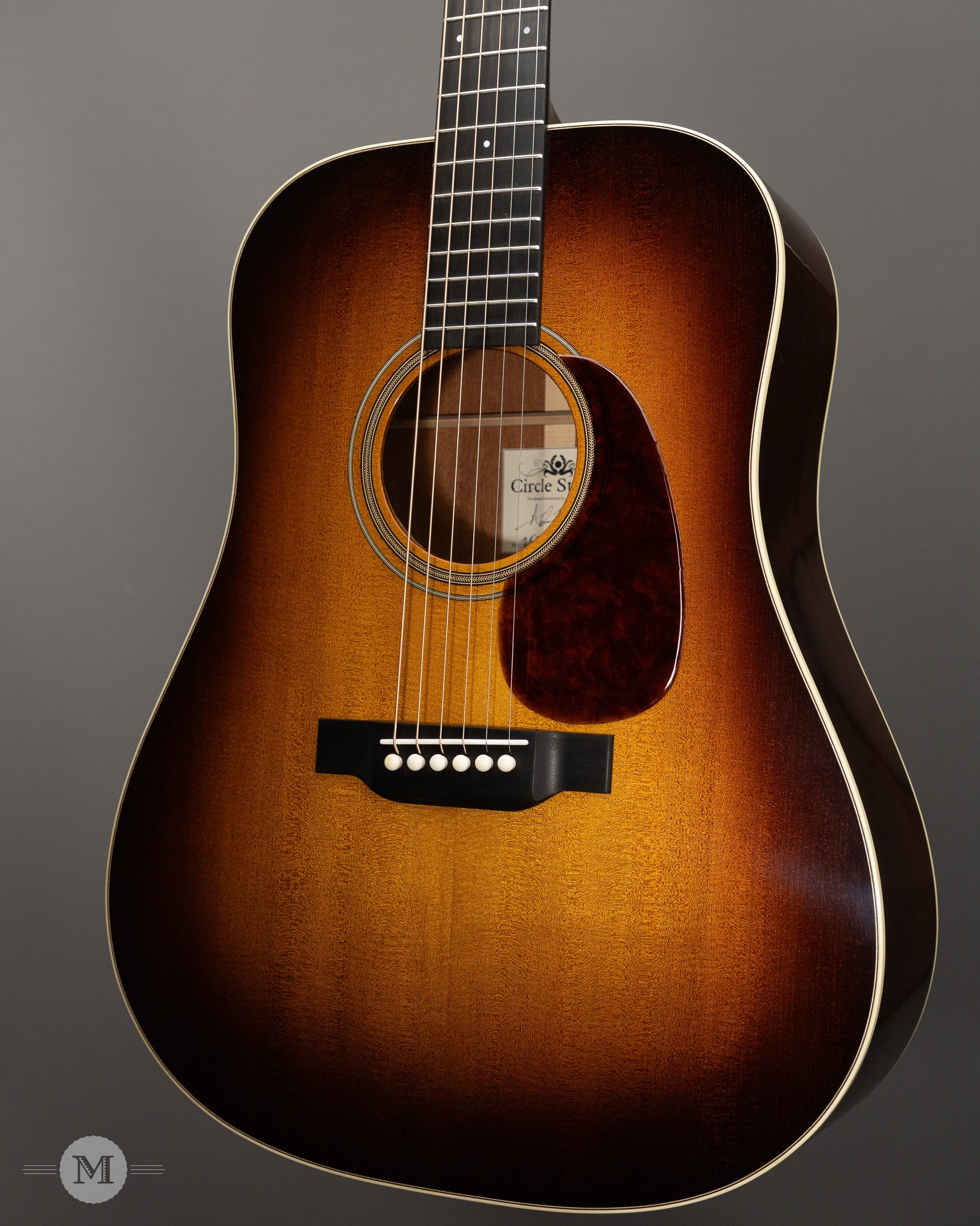 Circle Strings - Salvage Series - Dreadnought - Sunburst - Sinker Sitka with Old Mahogany