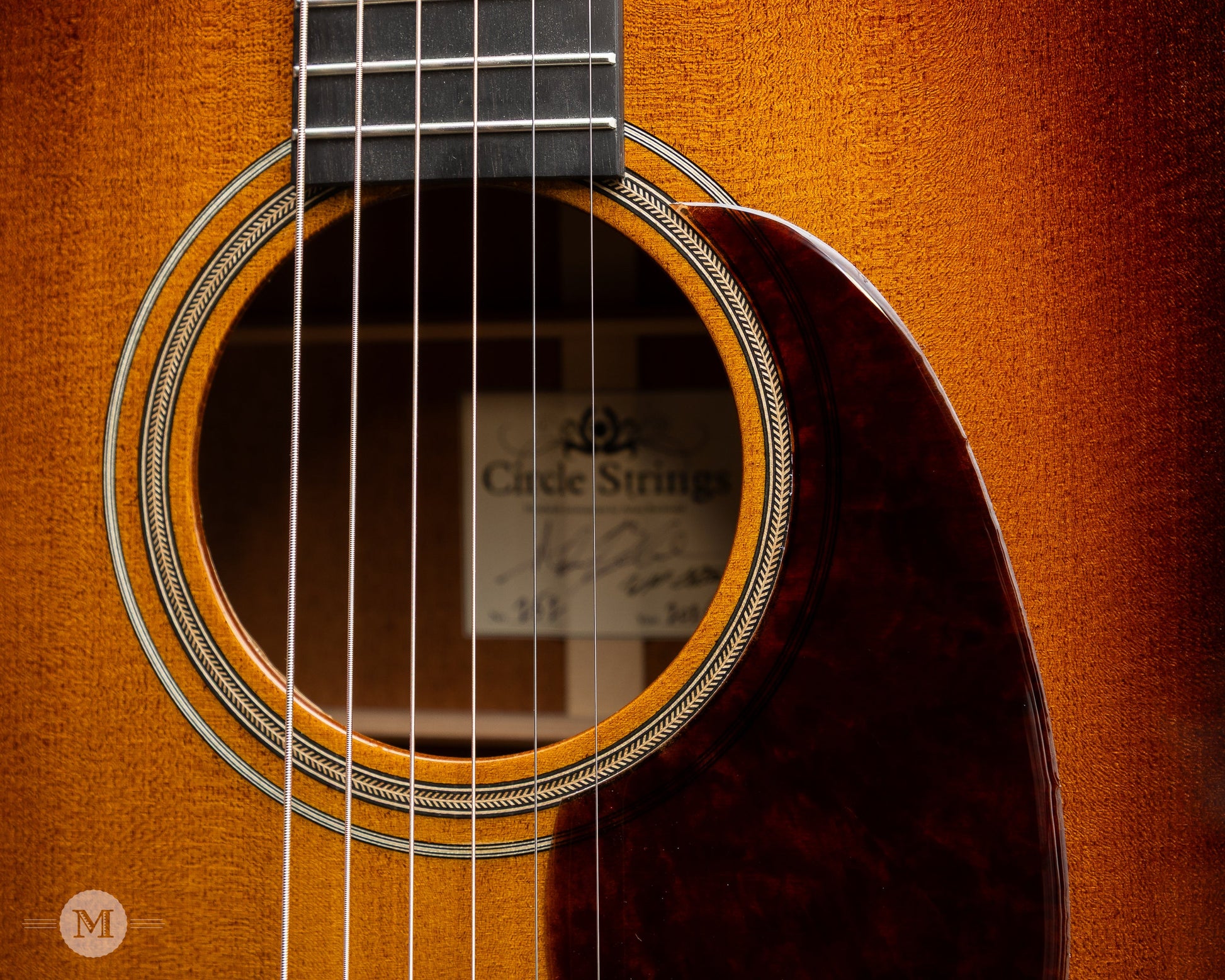 Circle Strings - Salvage Series - Dreadnought - Sunburst - Sinker Sitka with Old Mahogany
