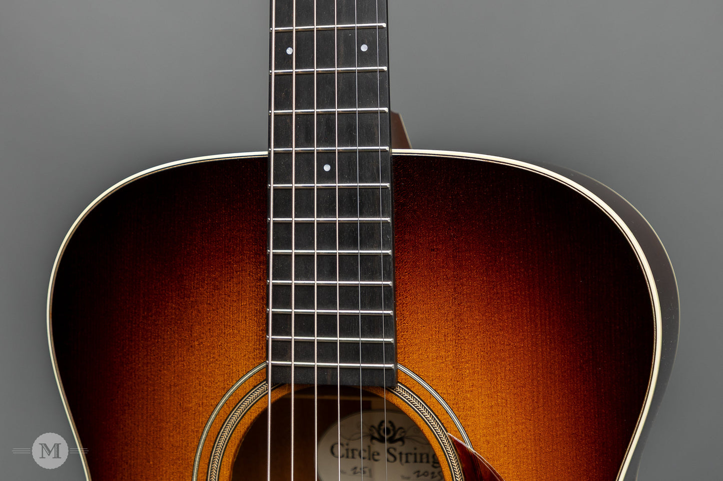 Circle Strings - Salvage Series - OM - Sunburst - Sinker Sitka with Old Mahogany