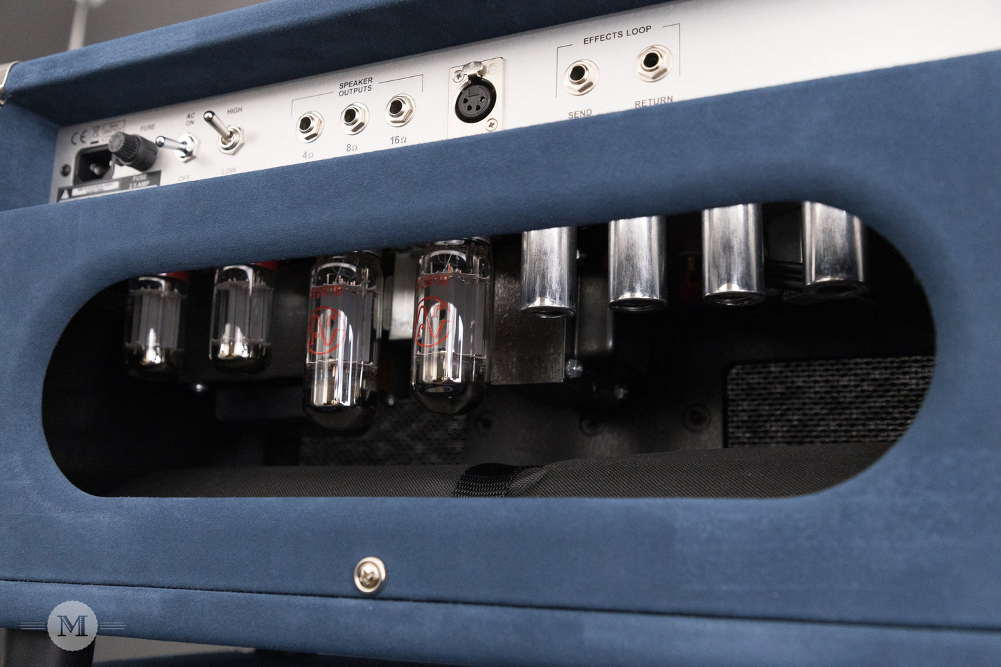Two-Rock Amplifiers - Classic Reverb Signature 50 Watt Head - Silver Chassis - Denim Suede w/ Sparkle Matrix Cloth with Matching 2x12 Cabinet