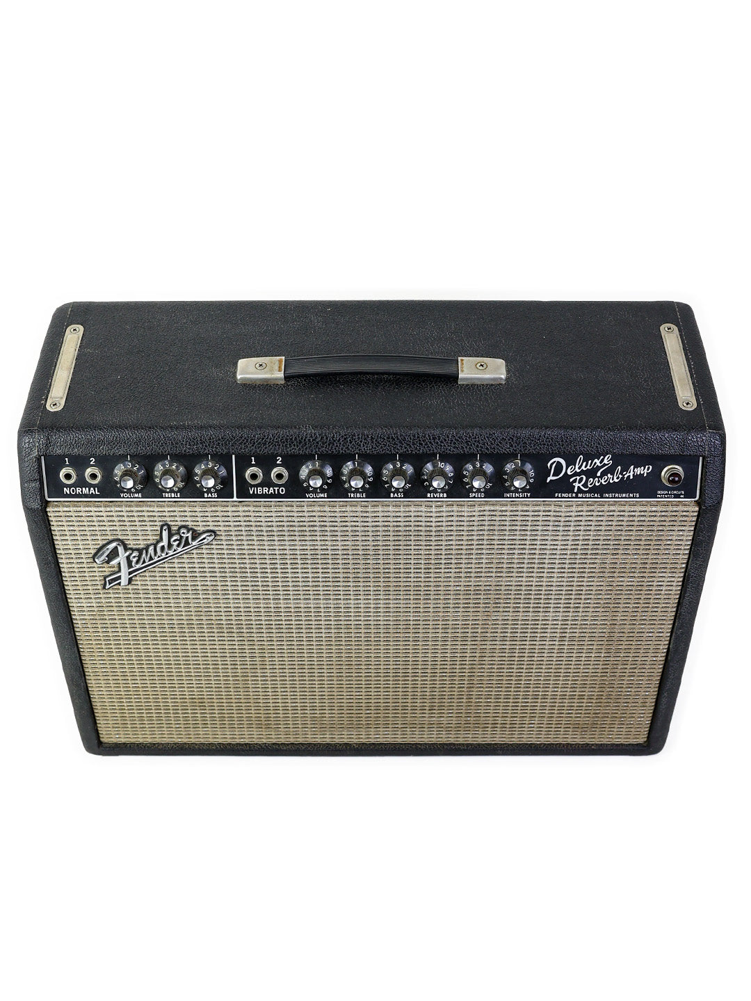 SOLD - Vintage Fender Deluxe Reverb Blackface Combo  – USA 1967