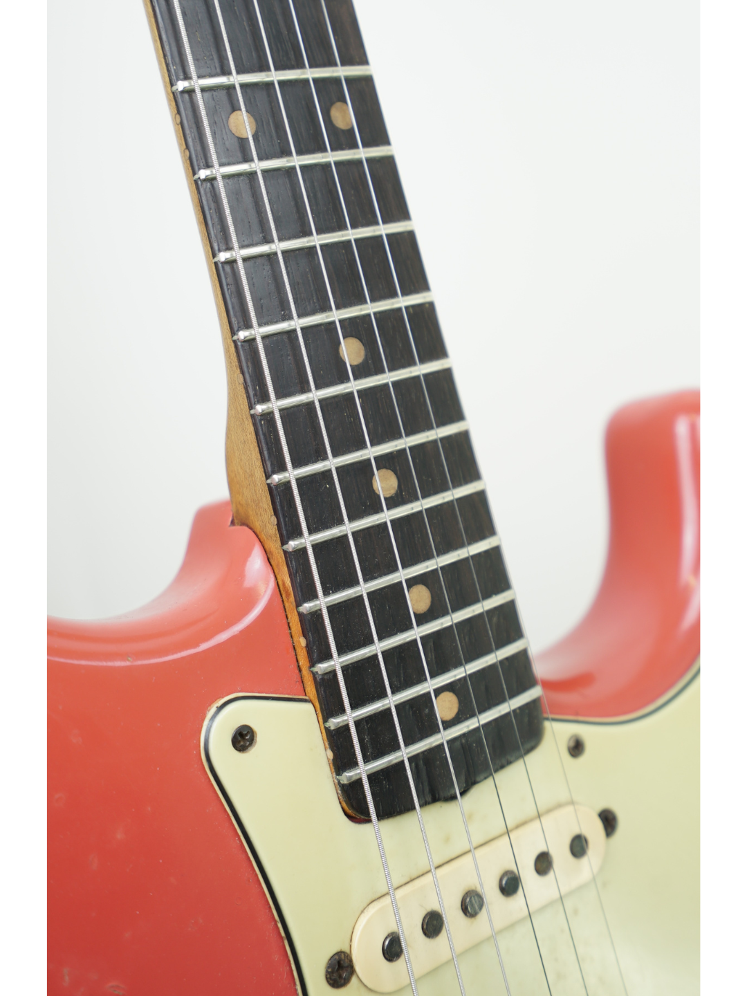 SOLD - Fender Stratocaster Fiesta Red ex Phil Emmanuel - USA 1963