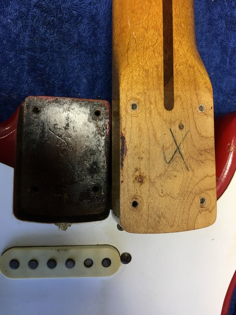 SOLD - Vintage Fender Stratocaster – Dakota Red Refinish - USA 1957
