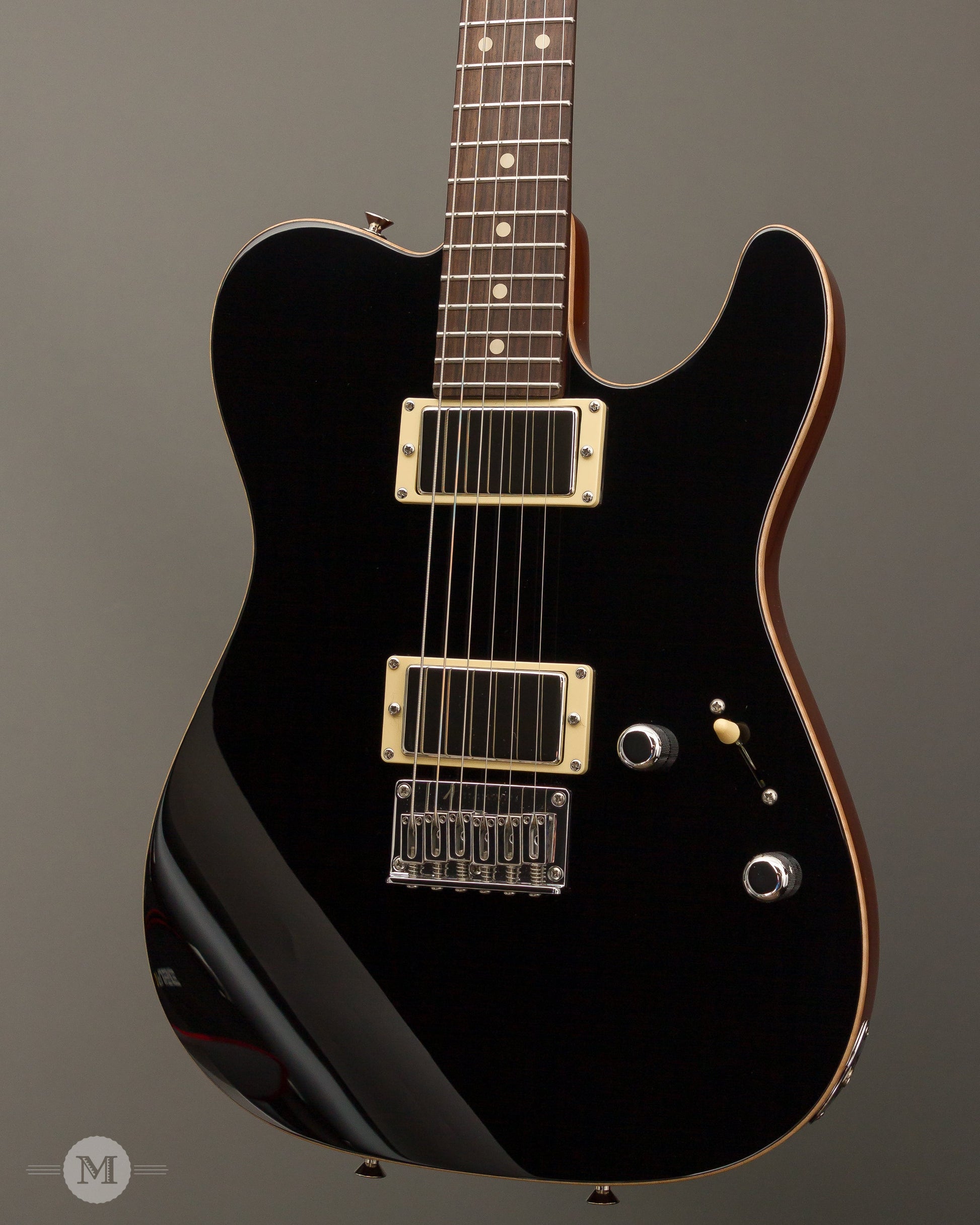 Tom Anderson Electric Guitars - Cobra T - Black w/Scrape Binding