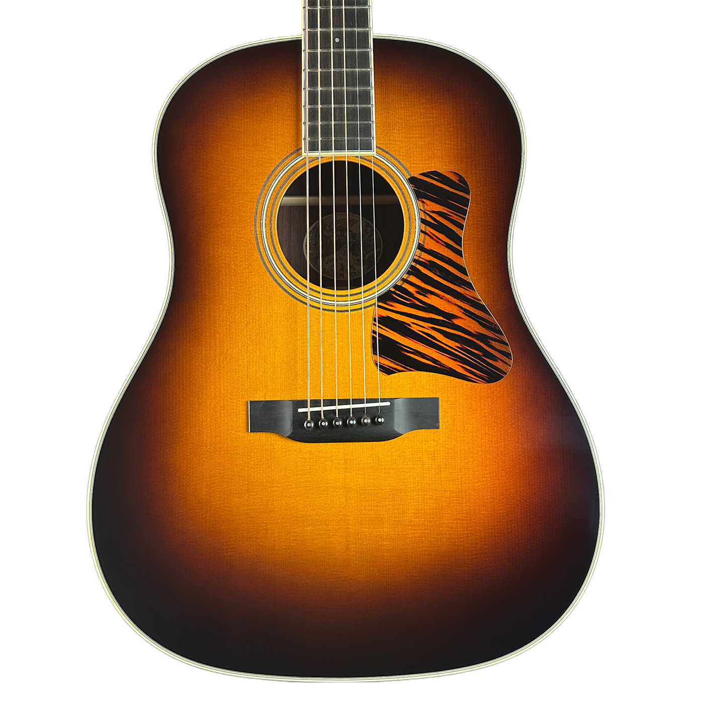 Collings CJ Adirondack Sunburst Tigerstripe Pickguard w/Case 35749