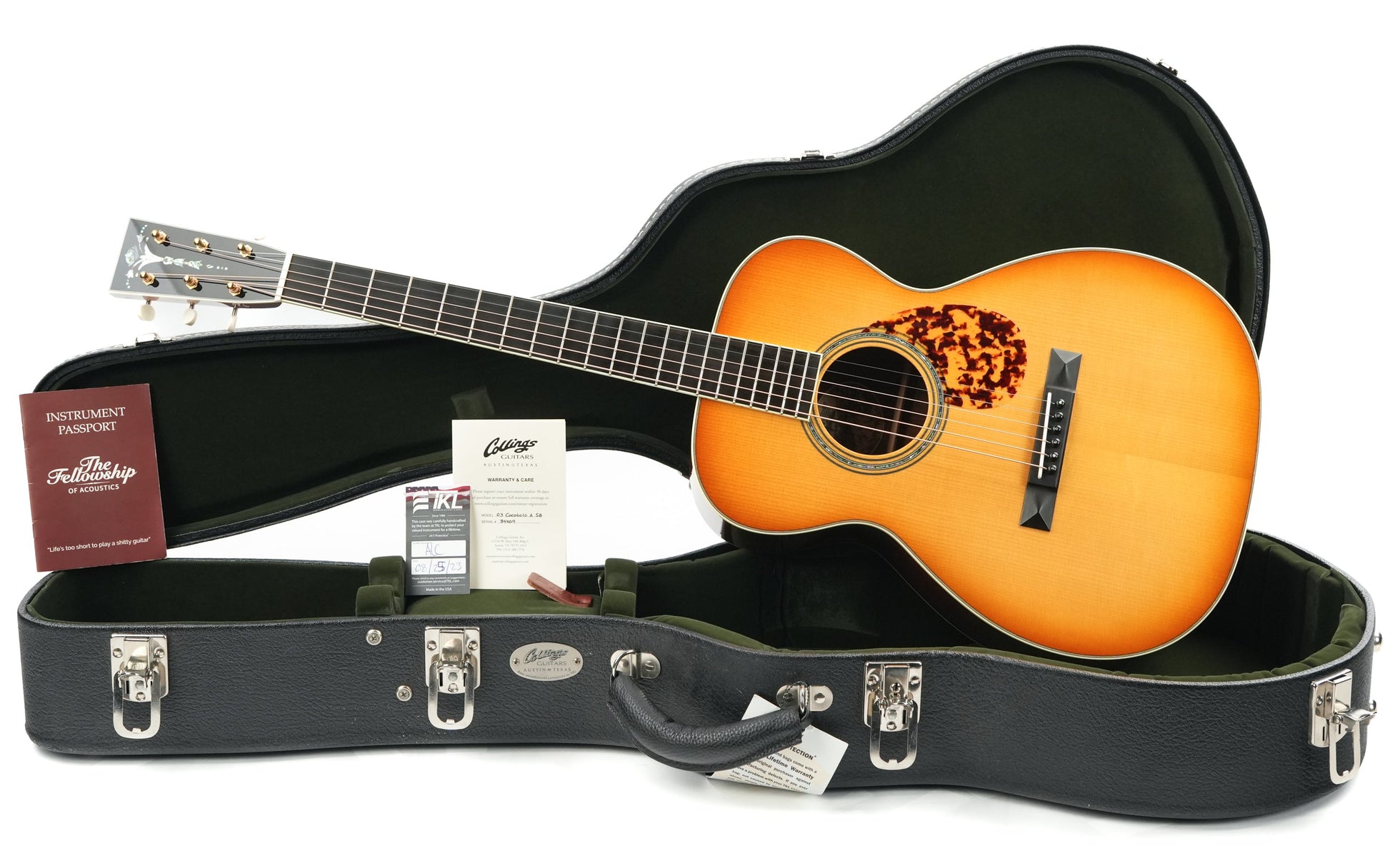Collings 03A Custom Cocobolo Adirondack Spruce Western Shaded Top 2024