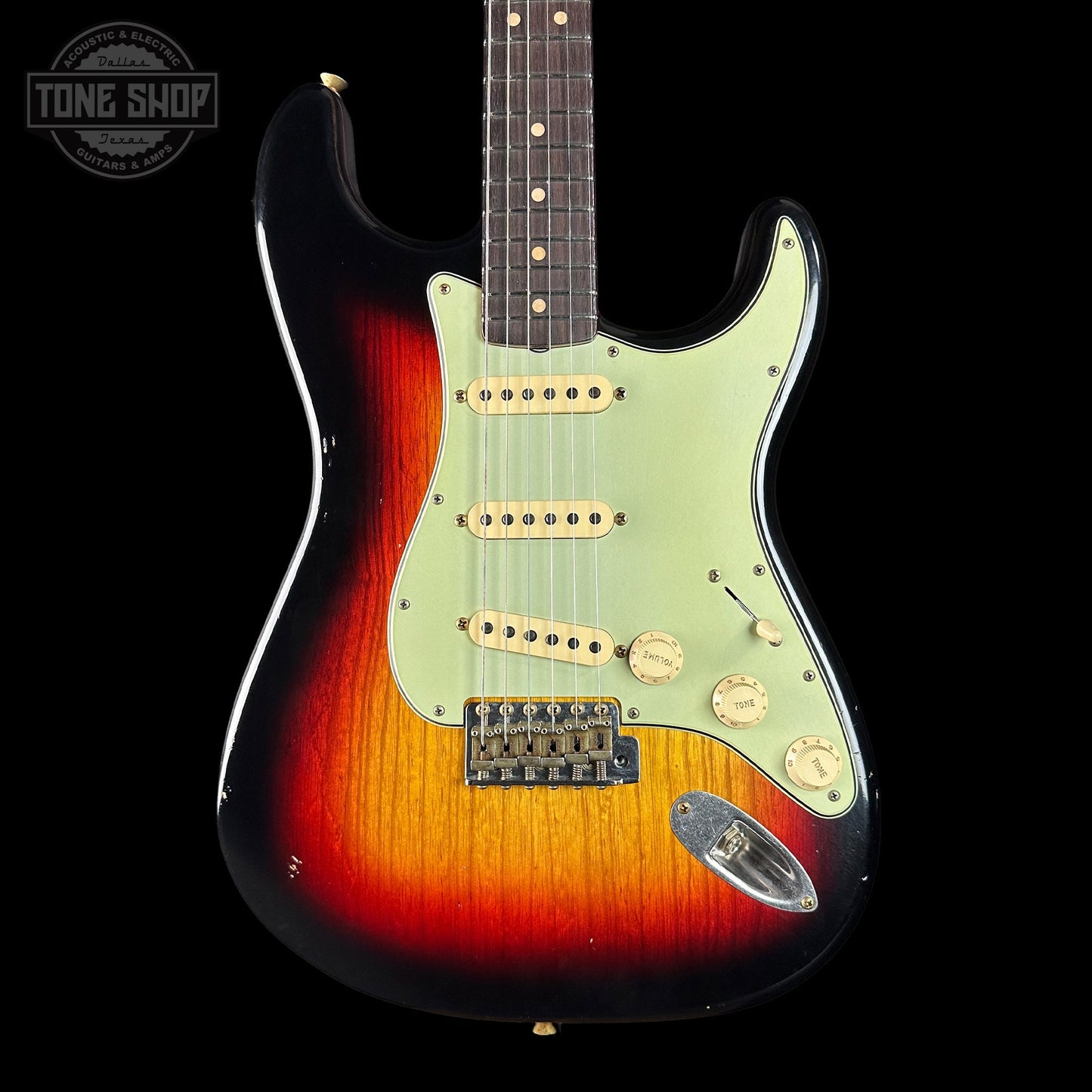 Fender Custom Shop TSG Exclusive ’63 Stratocaster Chambered 3-Tone Sunburst Journeyman Relic w/case CZ588375