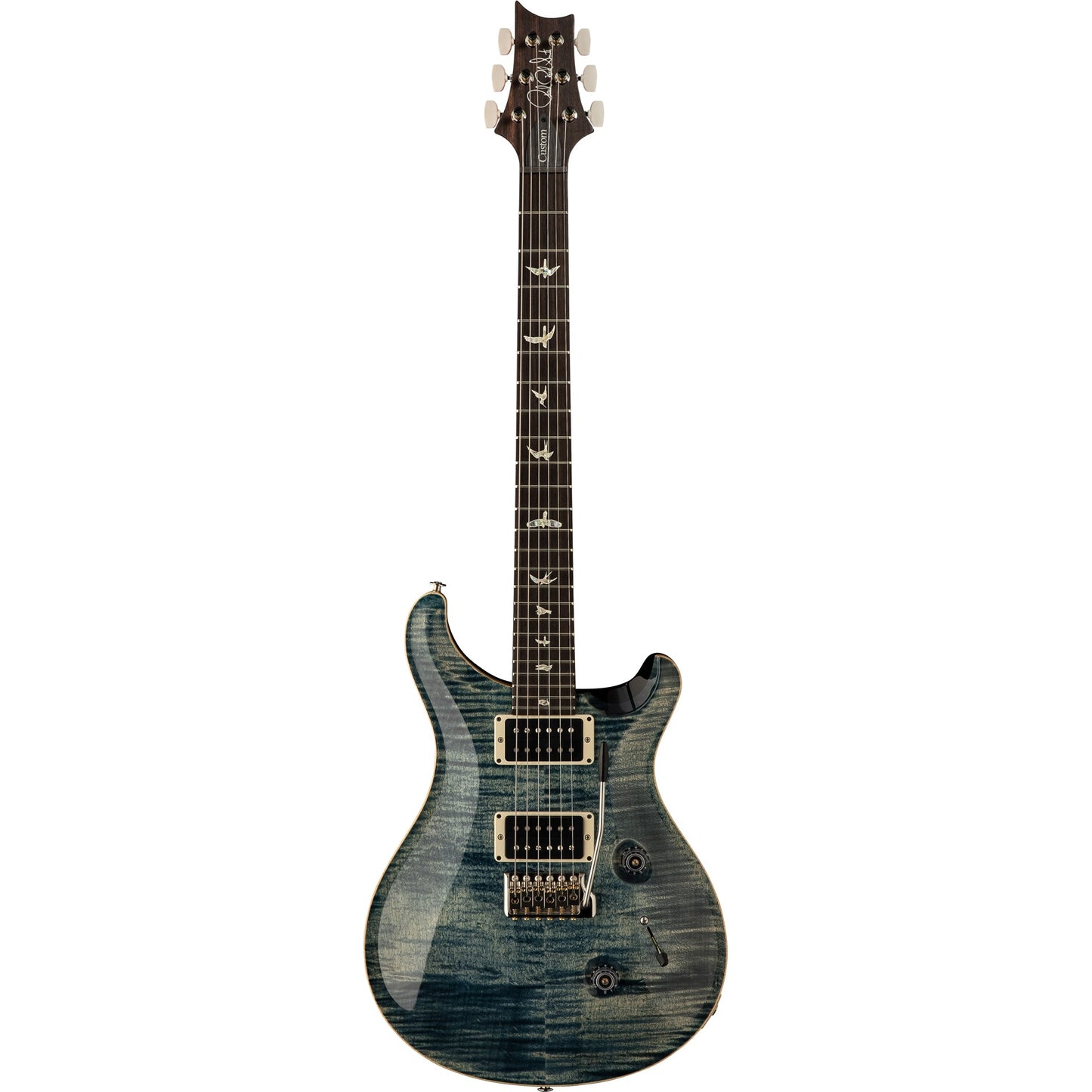PRS 2024 Custom 24 10 Top Electric Guitar, Faded Whale Blue