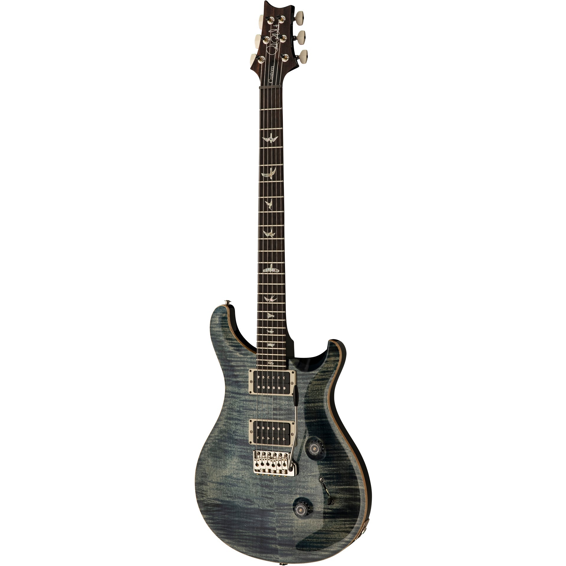 PRS 2024 Custom 24 10 Top Electric Guitar, Faded Whale Blue