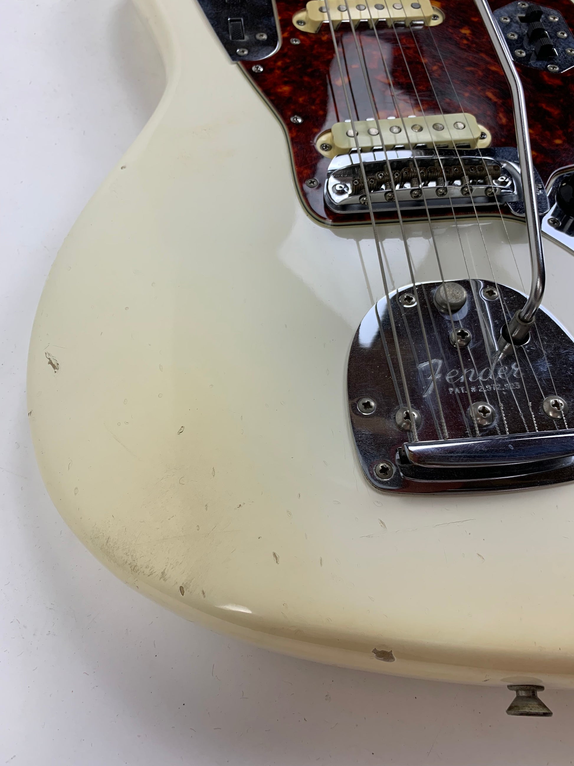 1962 Fender Jaguar Factory Custom Color OLYMPIC WHITE Pre-CBS w Original Brown Case & Strap