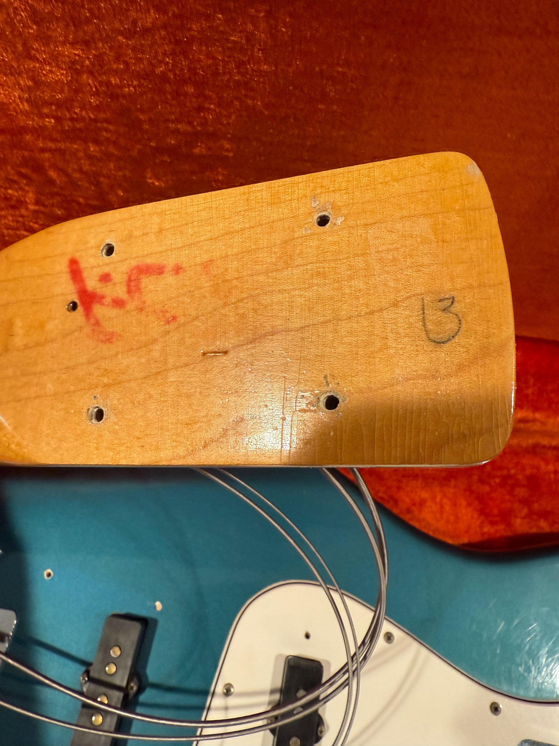 1965 Fender Jazz Bass Custom Color LAKE PLACID BLUE w Original Case L-Series, Padauk Board, BOOK PIECE!