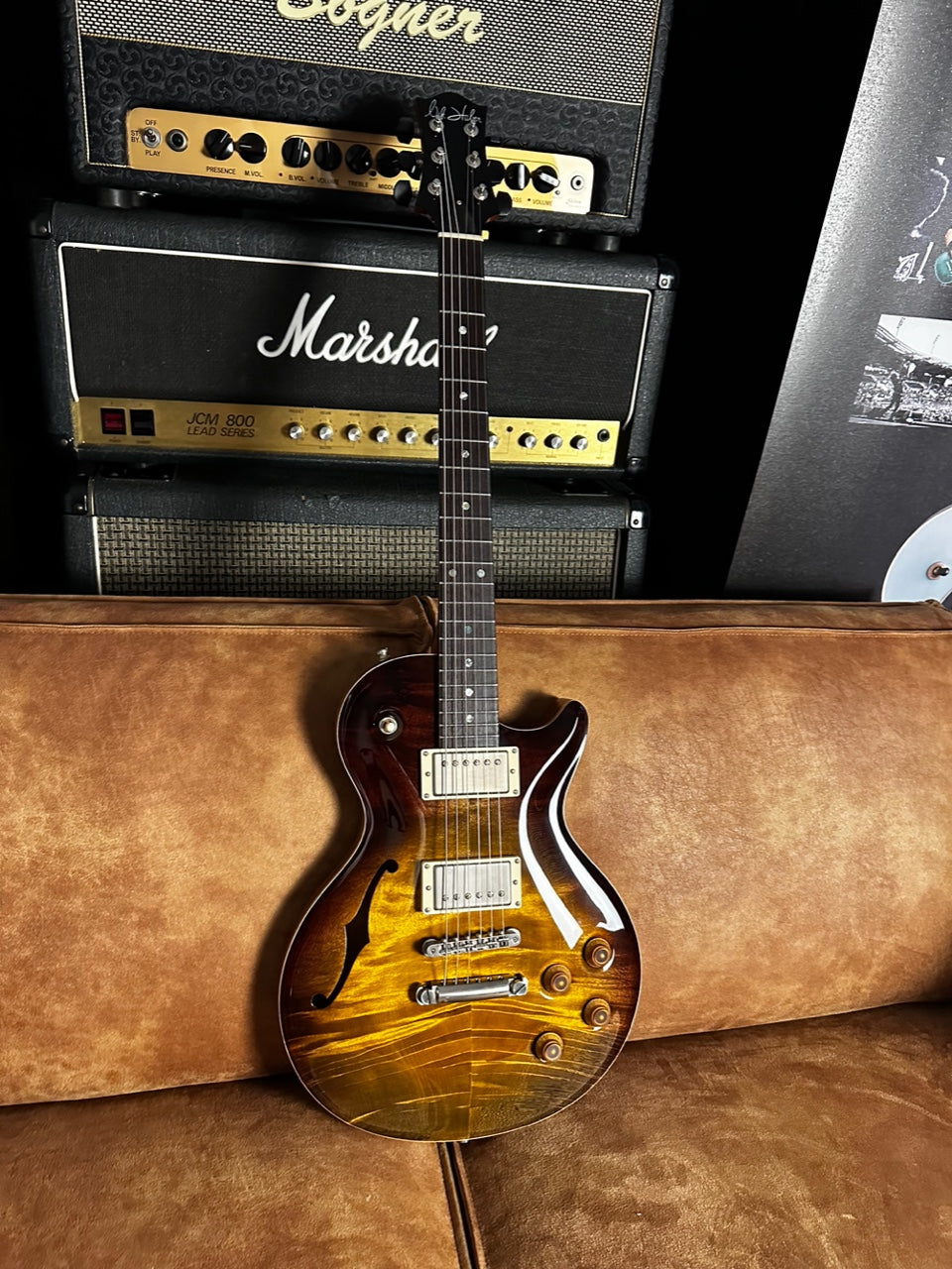 Nik Huber Orca - Semi-Hollow w/ F-Hole Upgrade, Custom Colour