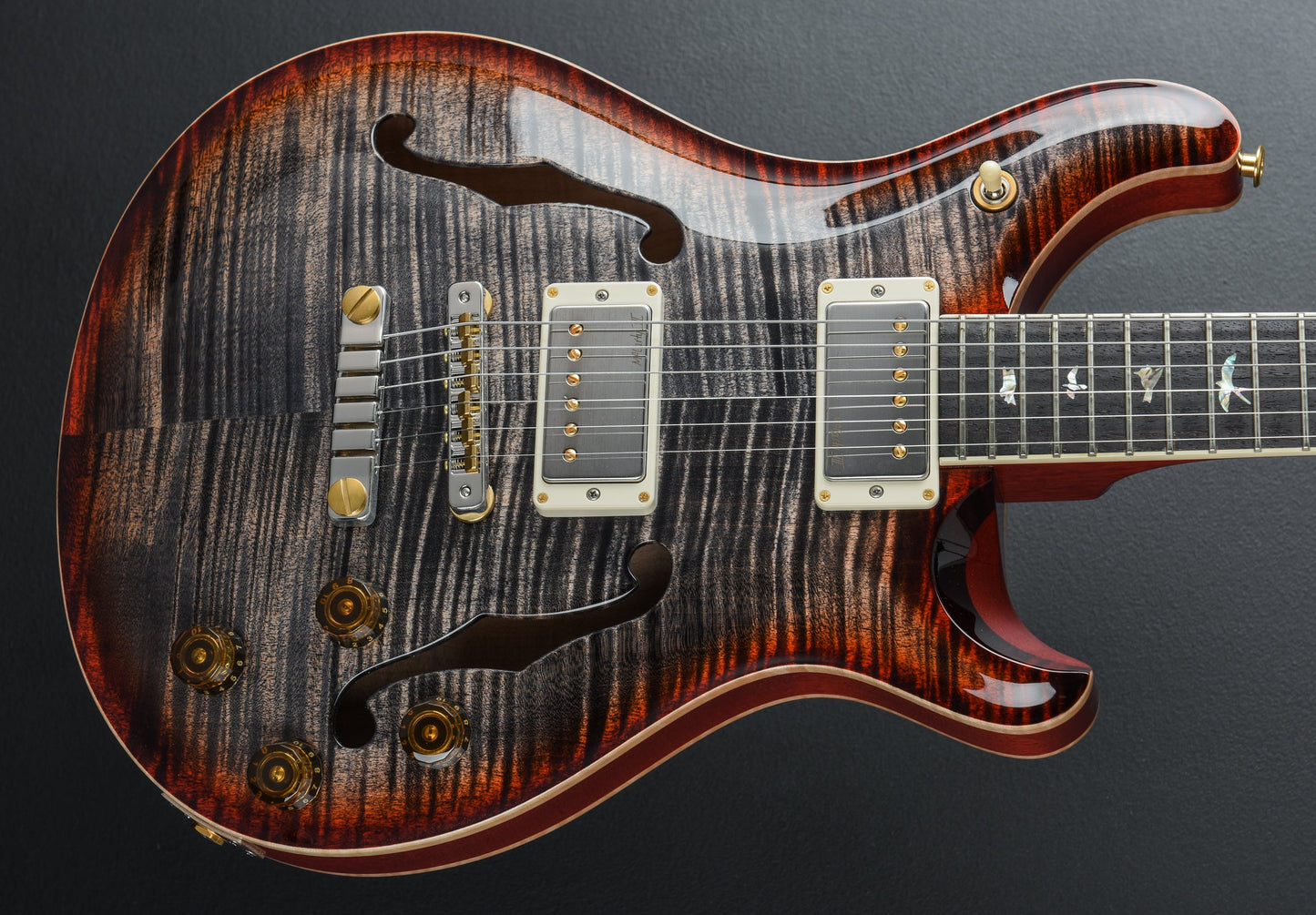 McCarty 594 Hollowbody II 10 Top - Charcoal Cherry Burst