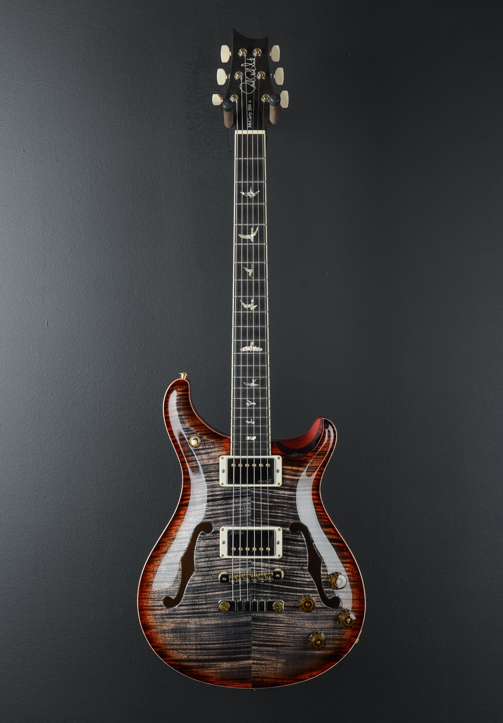 McCarty 594 Hollowbody II 10 Top - Charcoal Cherry Burst