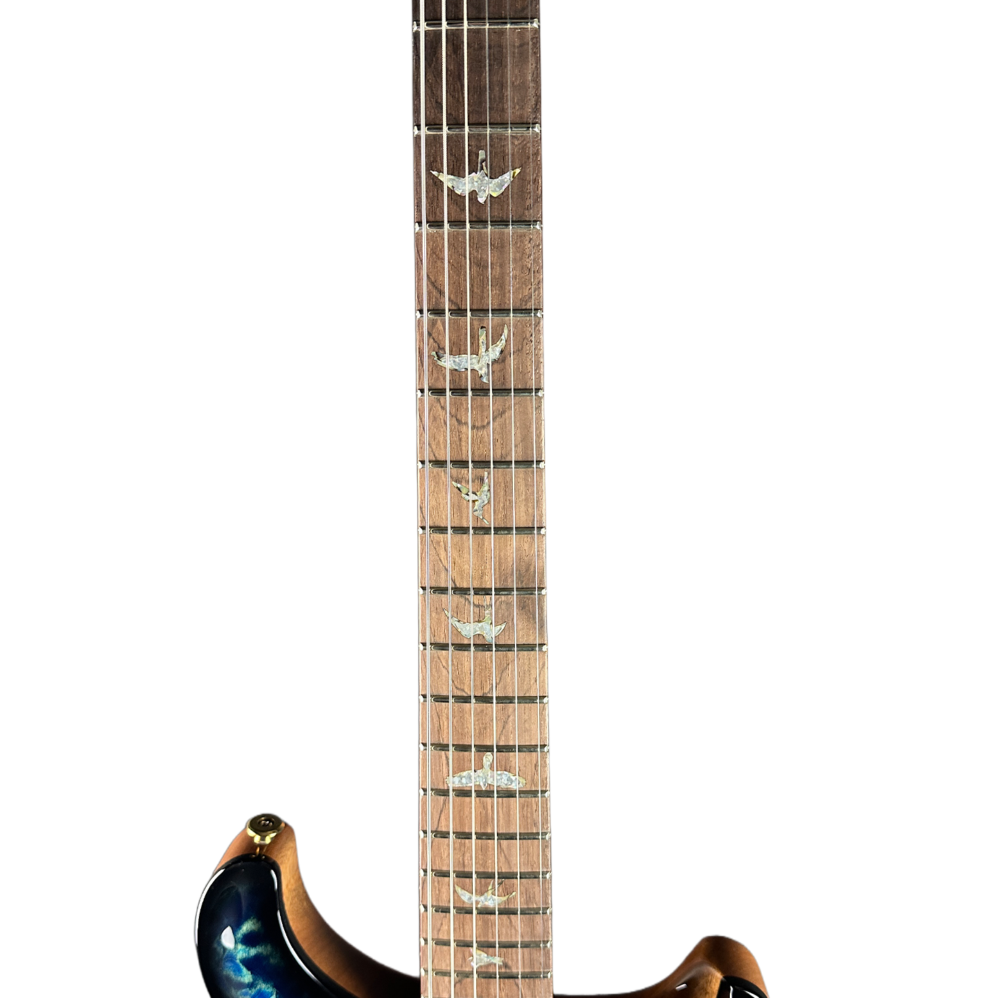 PRS Wood Library DGT Quilt 10 Top Faded Whale Blue Smokeburst w/case 0408148