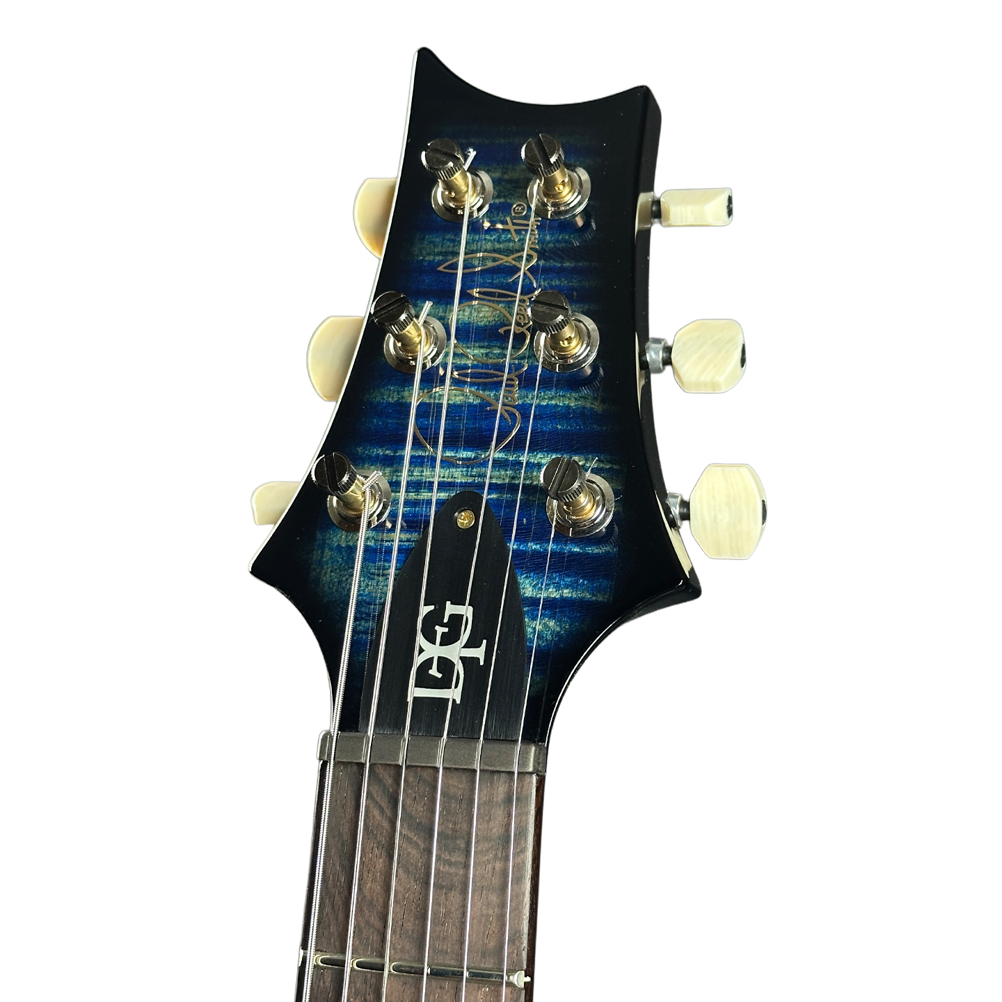 PRS Wood Library DGT Quilt 10 Top Faded Whale Blue Smokeburst w/case 0408148