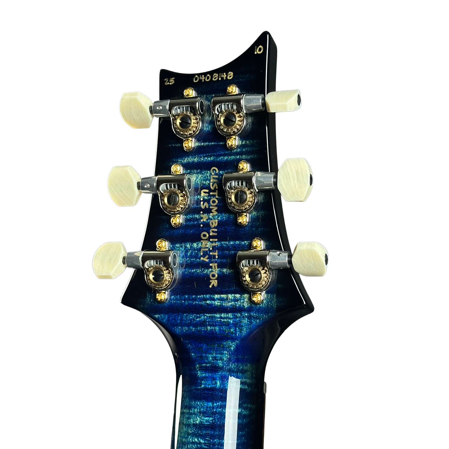 PRS Wood Library DGT Quilt 10 Top Faded Whale Blue Smokeburst w/case 0408148