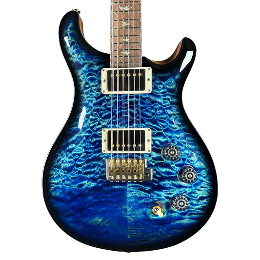 PRS Wood Library DGT Quilt 10 Top Faded Whale Blue Smokeburst w/case 0408148