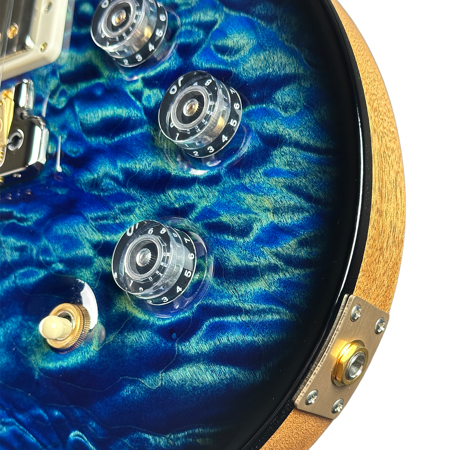 PRS Wood Library DGT Quilt 10 Top Faded Whale Blue Smokeburst w/case 0408148