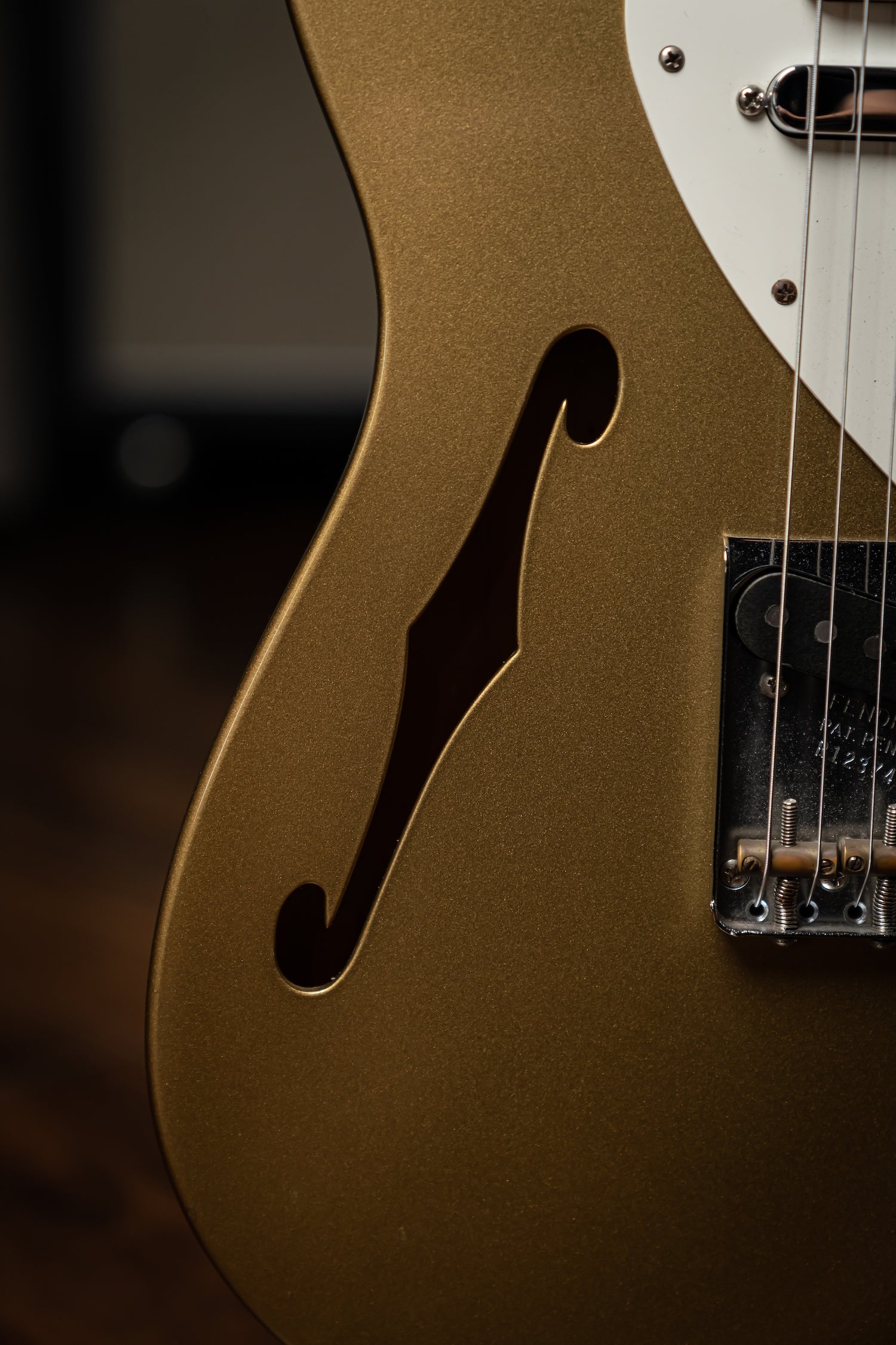 2012 Fender Custom Shop Masterbuilt '50s Thinline Telecaster Electric Guitar - Gold