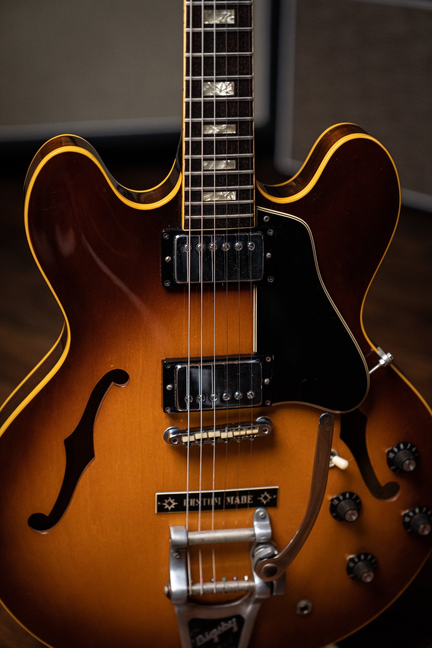 1967 Gibson ES-335 "Custom Made" with Factory Bigsby Electric Guitar - Sunburst