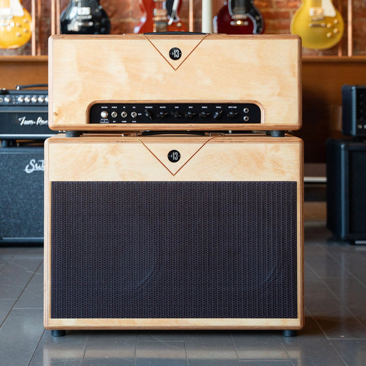 Divided By 13 BW1969 Head & Matching 2 x 12 Cab- Natural Wood, Golden Pecan Stain