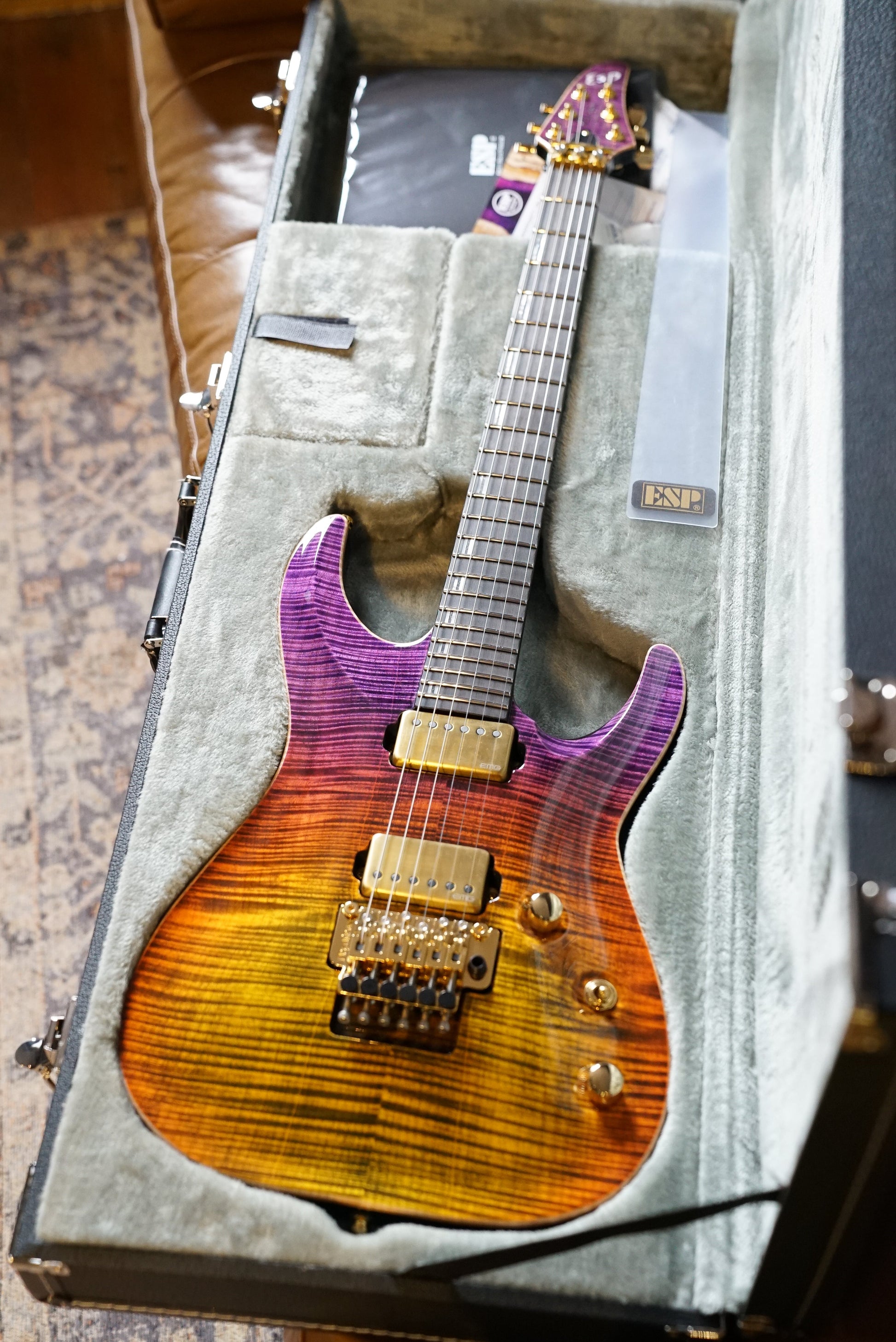 ESP Custom Shop HORIZON-CTM FR/FM, Pink Brown Gradation