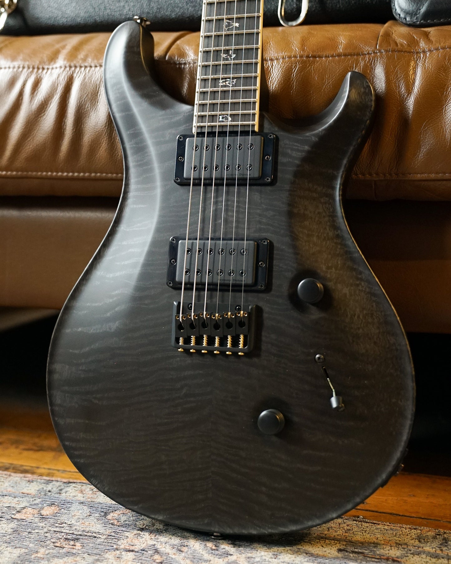 PRS Mark Holcomb Signature, Grey Black With Stained Binding