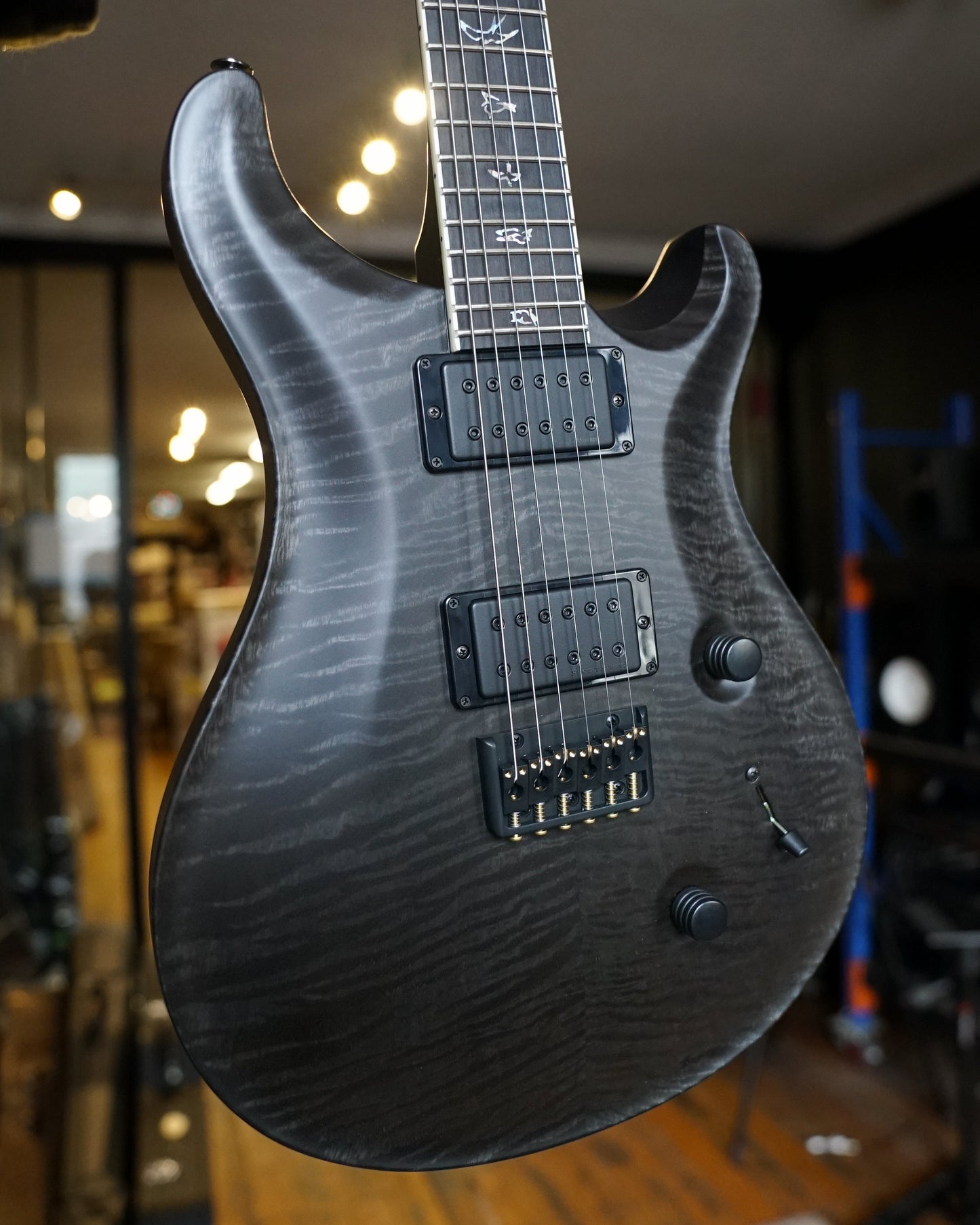 PRS Mark Holcomb Signature, Grey Black With Stained Binding