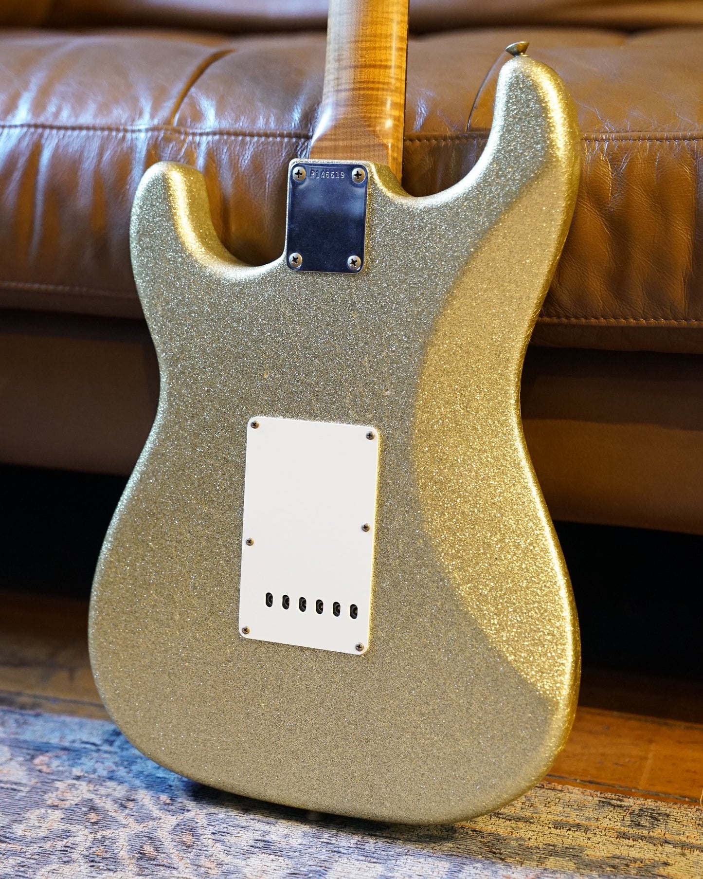 Fender Custom Shop '60 Paulownia Stratocaster Journeyman Relic Master Built by Greg Fessler, Gold Sparkle / 3A Roasted Flame Maple Neck
