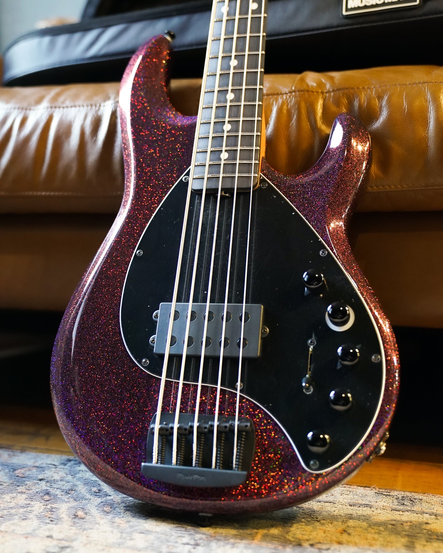 Music Man DarkRay 5 - Dark Rainbow - Roasted Maple/Ebony - Black PG - Black Hardware