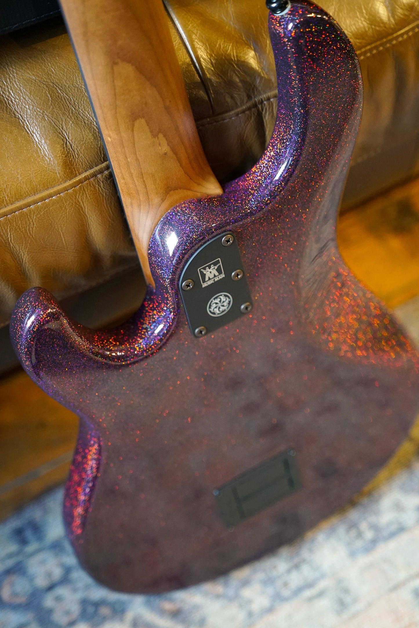 Music Man DarkRay 5 - Dark Rainbow - Roasted Maple/Ebony - Black PG - Black Hardware