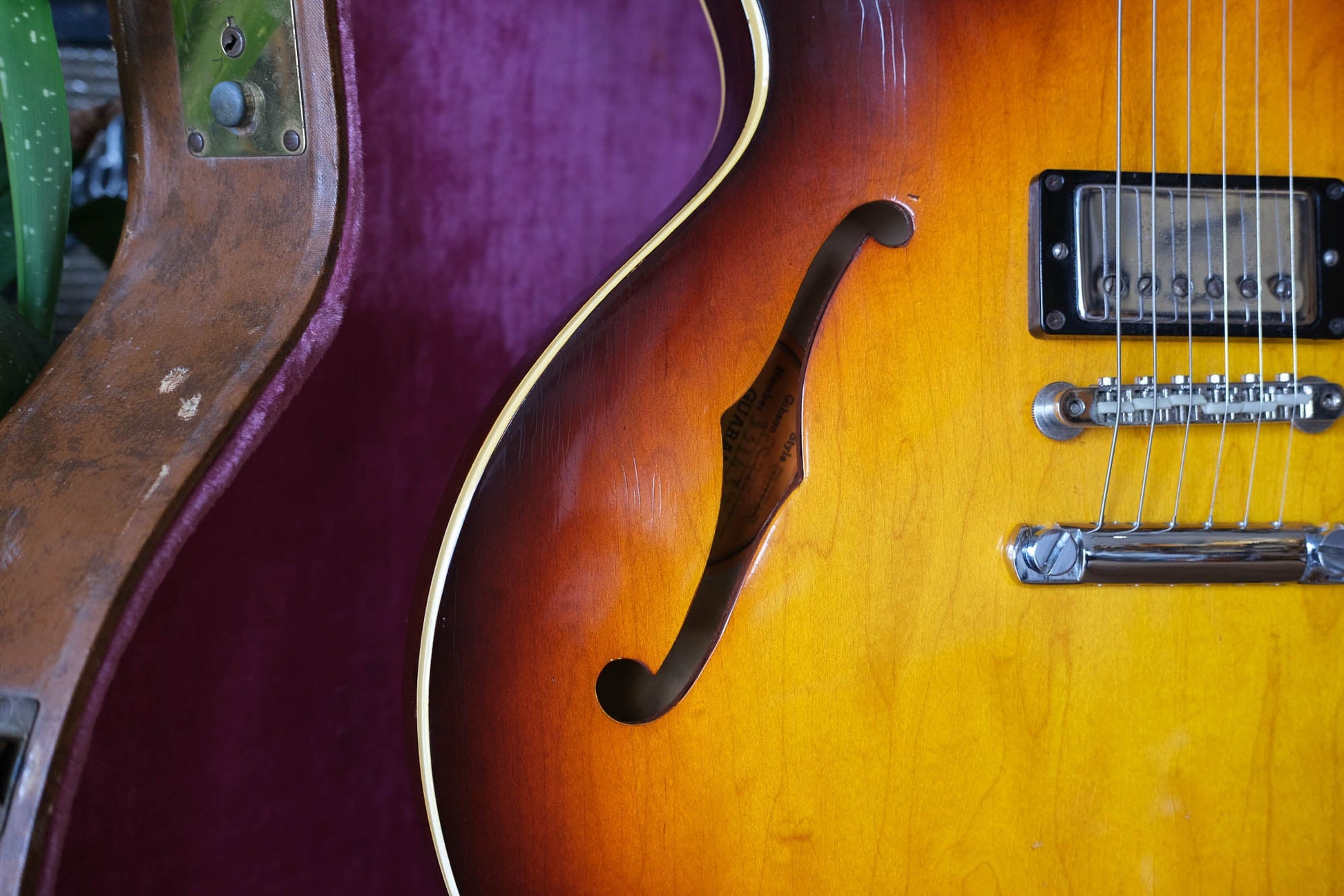 1965 Gibson ES-335TD (Wide Nut, Sunburst, Stoptail Conversion, Lifton 'Brown' Case, Case Candy)