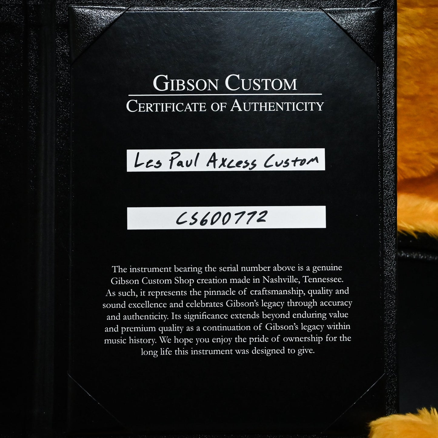 Gibson Custom Les Paul Axcess Custom Figured Top Gloss- Bengal Burst 2026 (CS600772)
