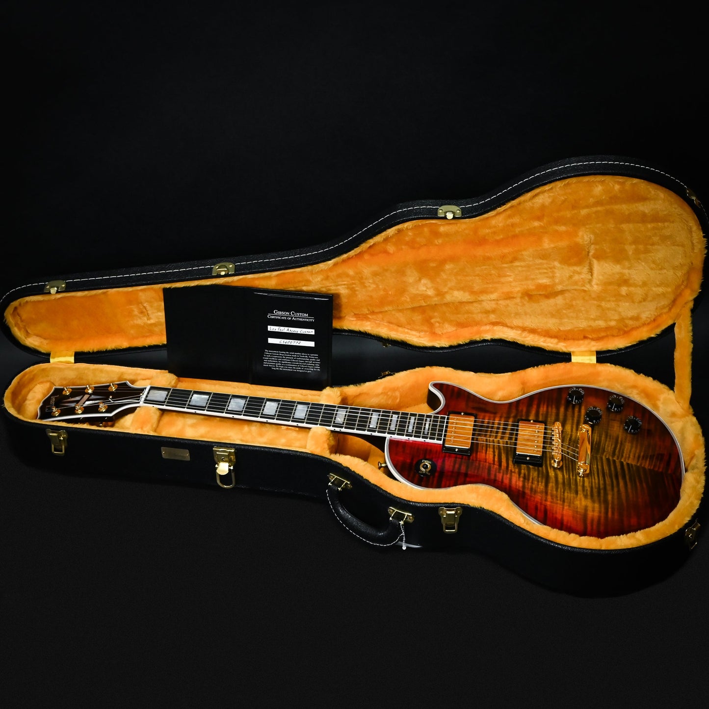 Gibson Custom Les Paul Axcess Custom Figured Top Gloss- Bengal Burst 2026 (CS600772)
