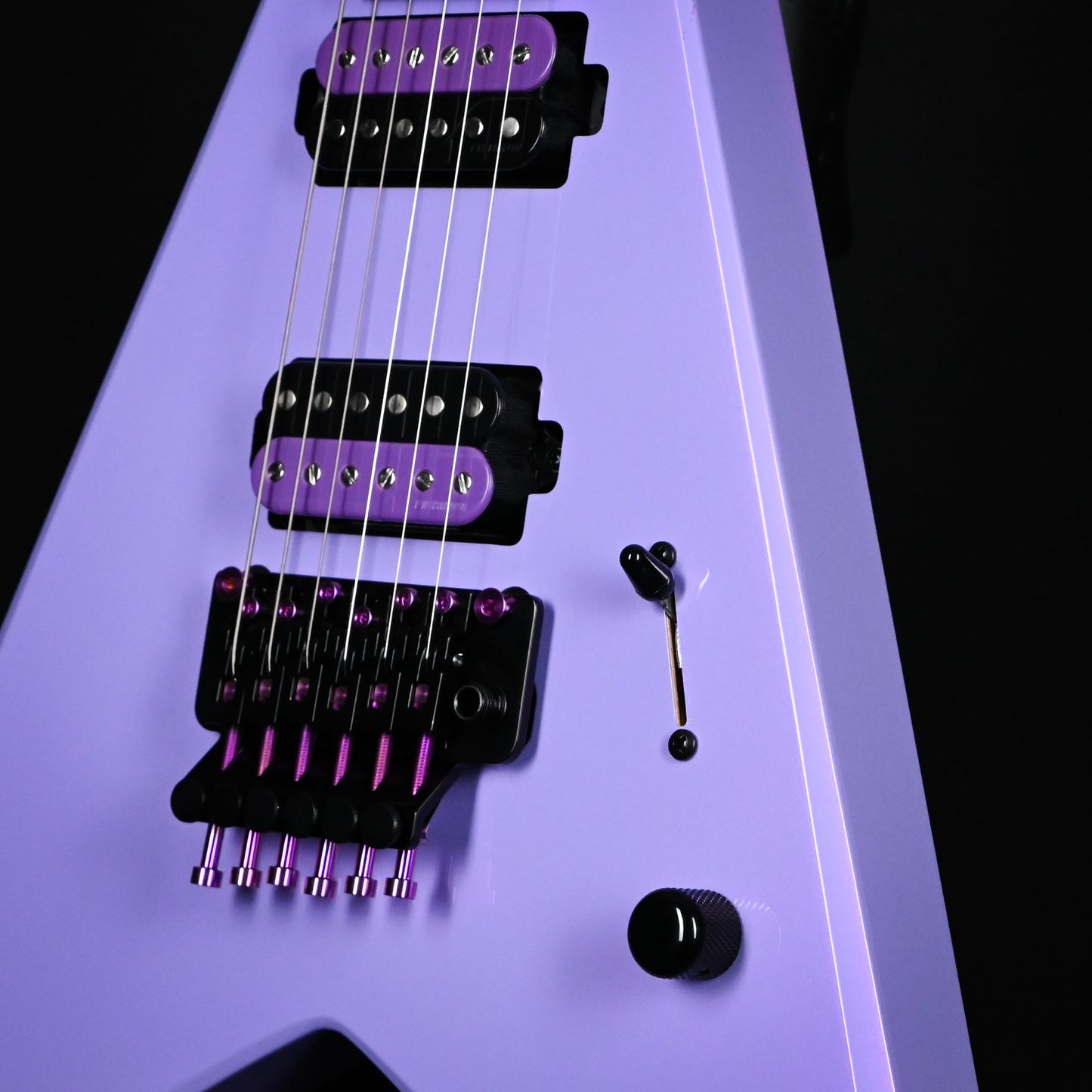 Jackson Custom Shop USA Special Edition King V w/ Floyd Rose- Lavender Ice 2026 (J11508)