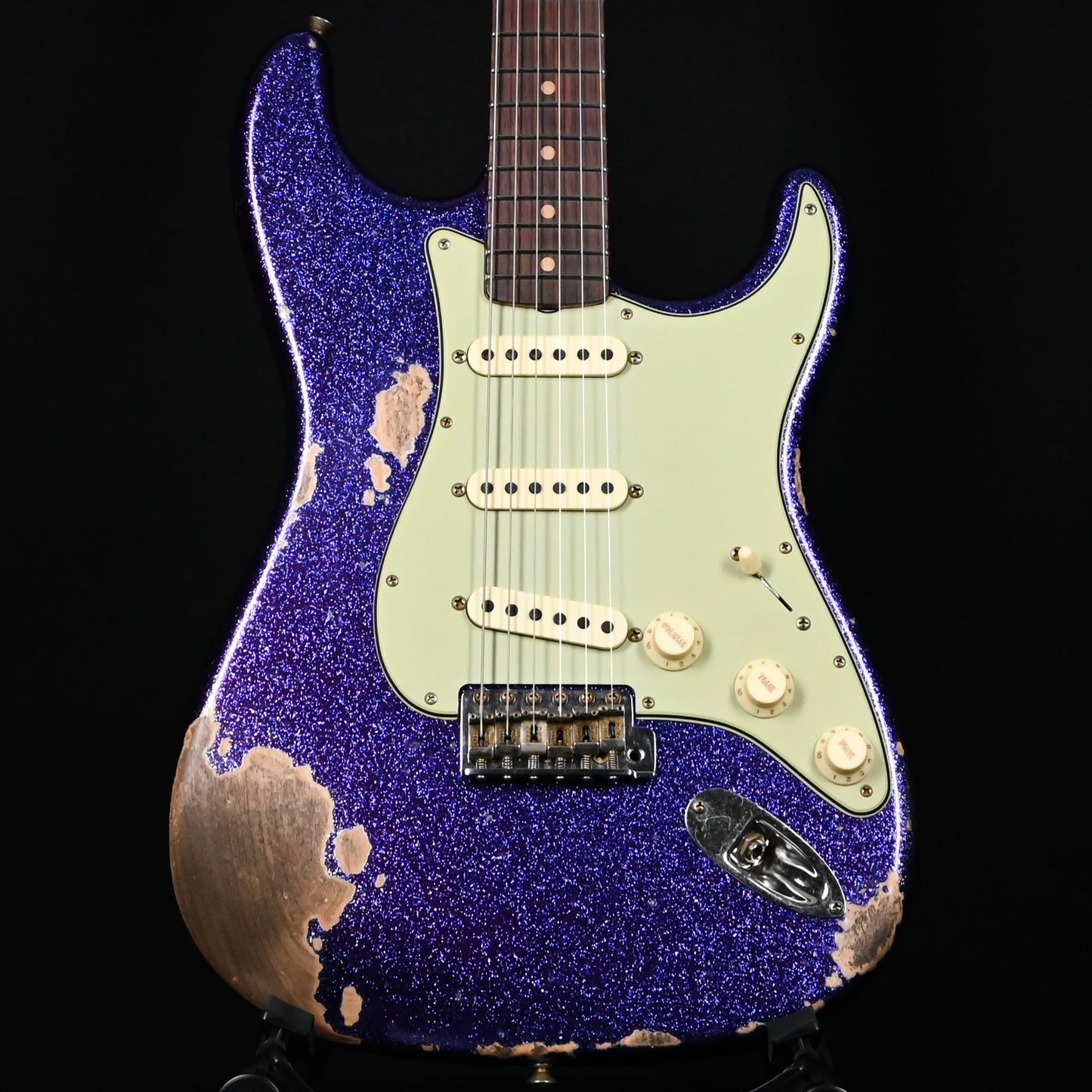 Fender Custom Shop '62 Stratocaster Heavy Relic- Aged Purple Sparkle 2025 (CZ584570)