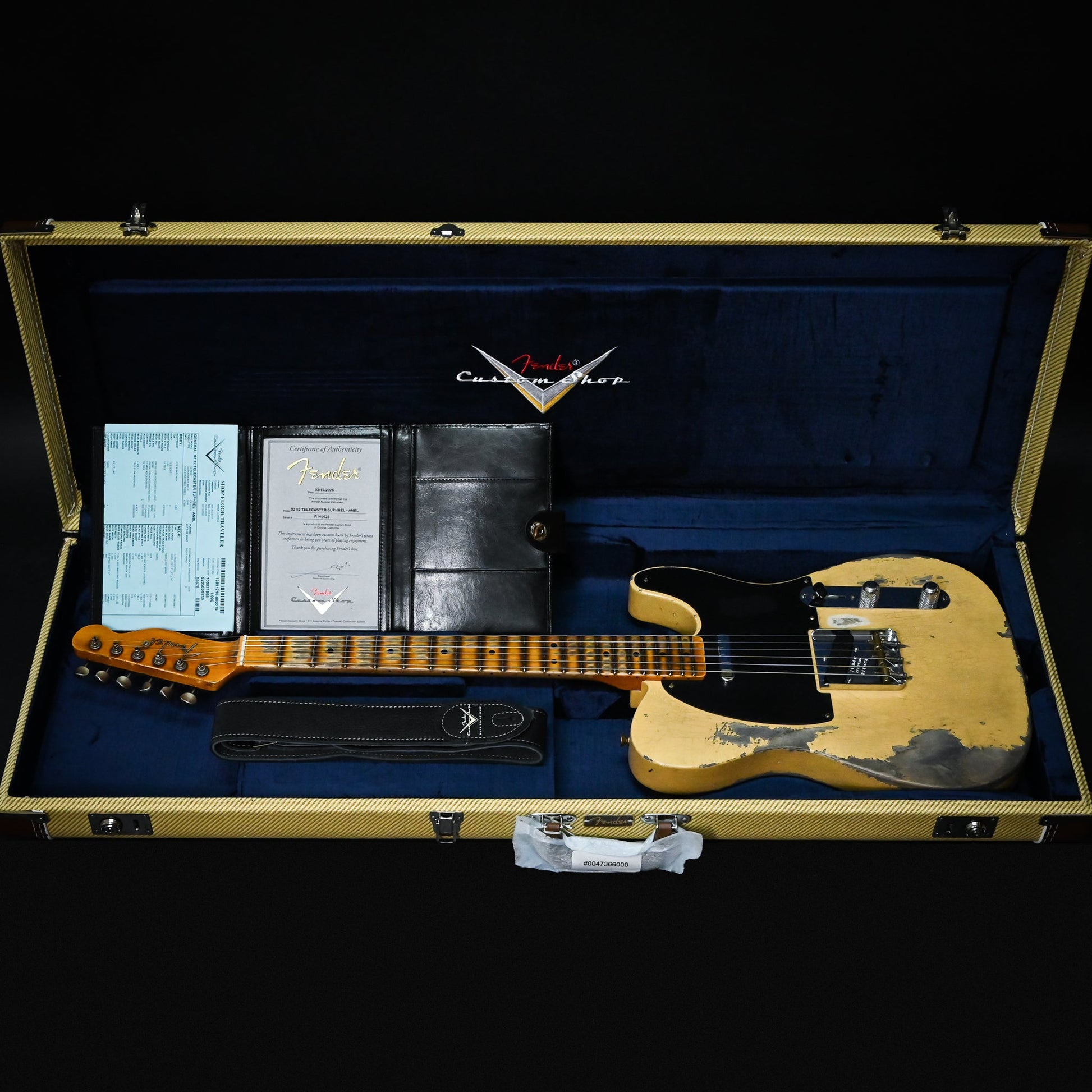 Fender Custom Shop '52 Telecaster Super Heavy Relic- Aged Nocaster Blonde 2026 (R149628)
