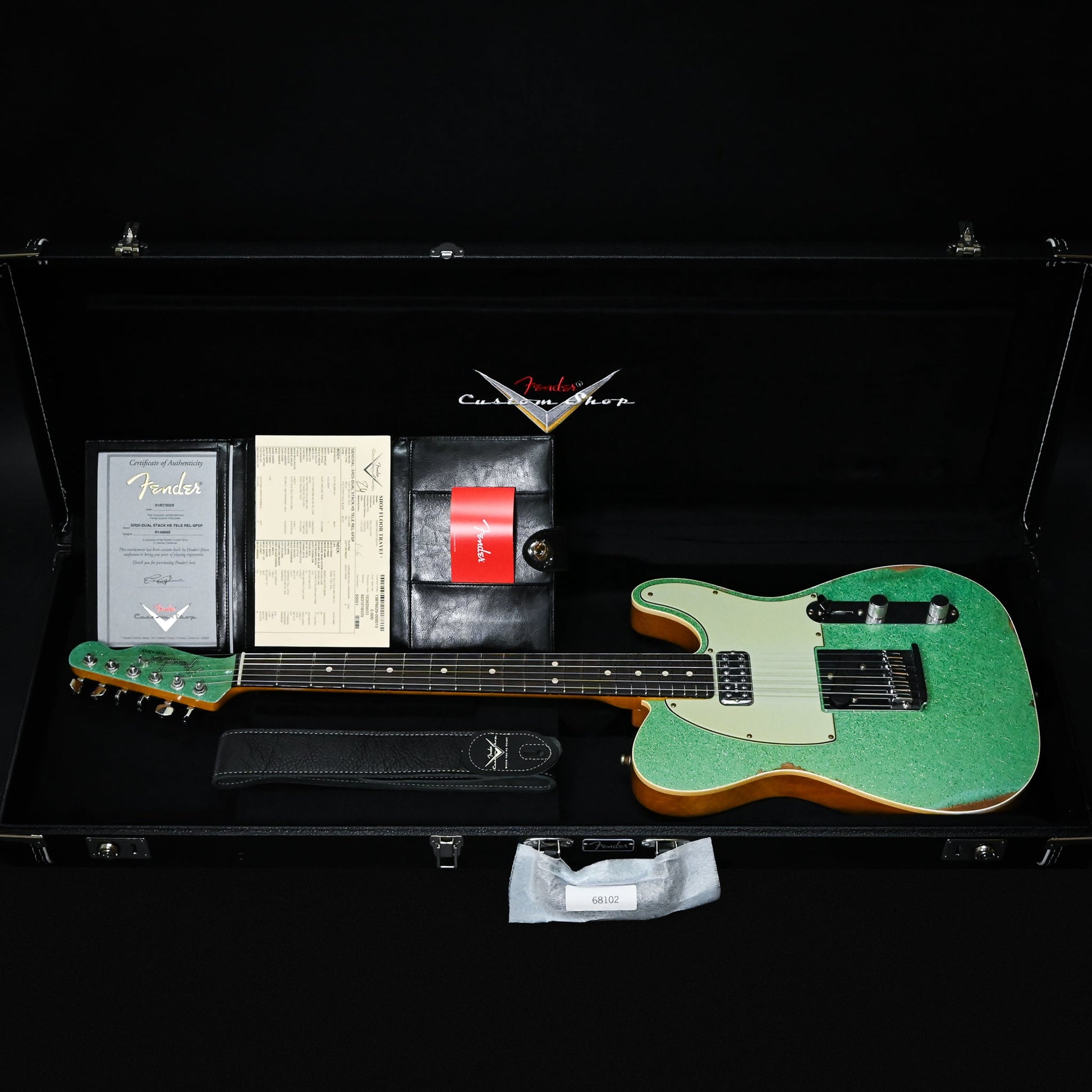 Fender Custom Shop Dual Stack HS Telecaster Relic- Seafoam Green Sparkle 2026 (R148060)
