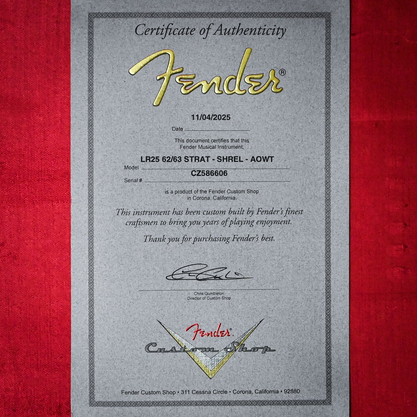 Fender Custom Shop Limited Edition 62/63 Stratocaster Super Heavy Relic- Aged Olympic White 2025 (CZ586606)