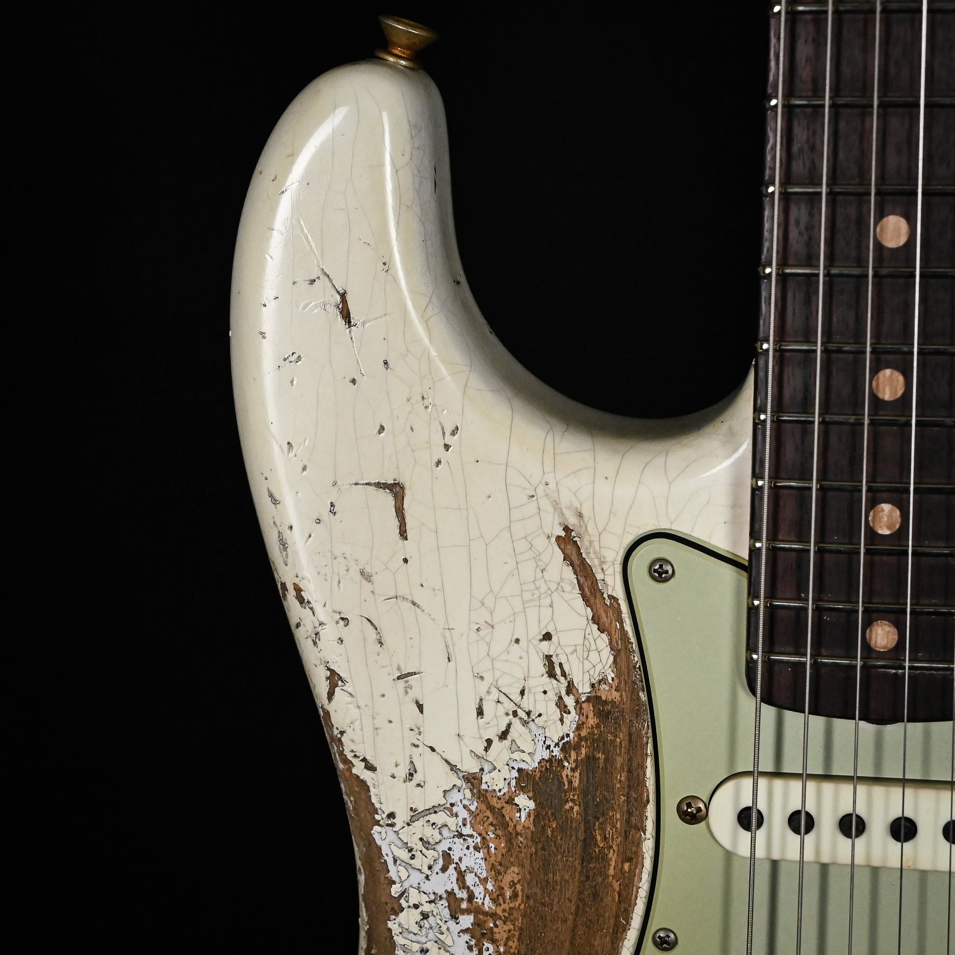 Fender Custom Shop Limited Edition 62/63 Stratocaster Super Heavy Relic- Aged Olympic White 2025 (CZ586606)