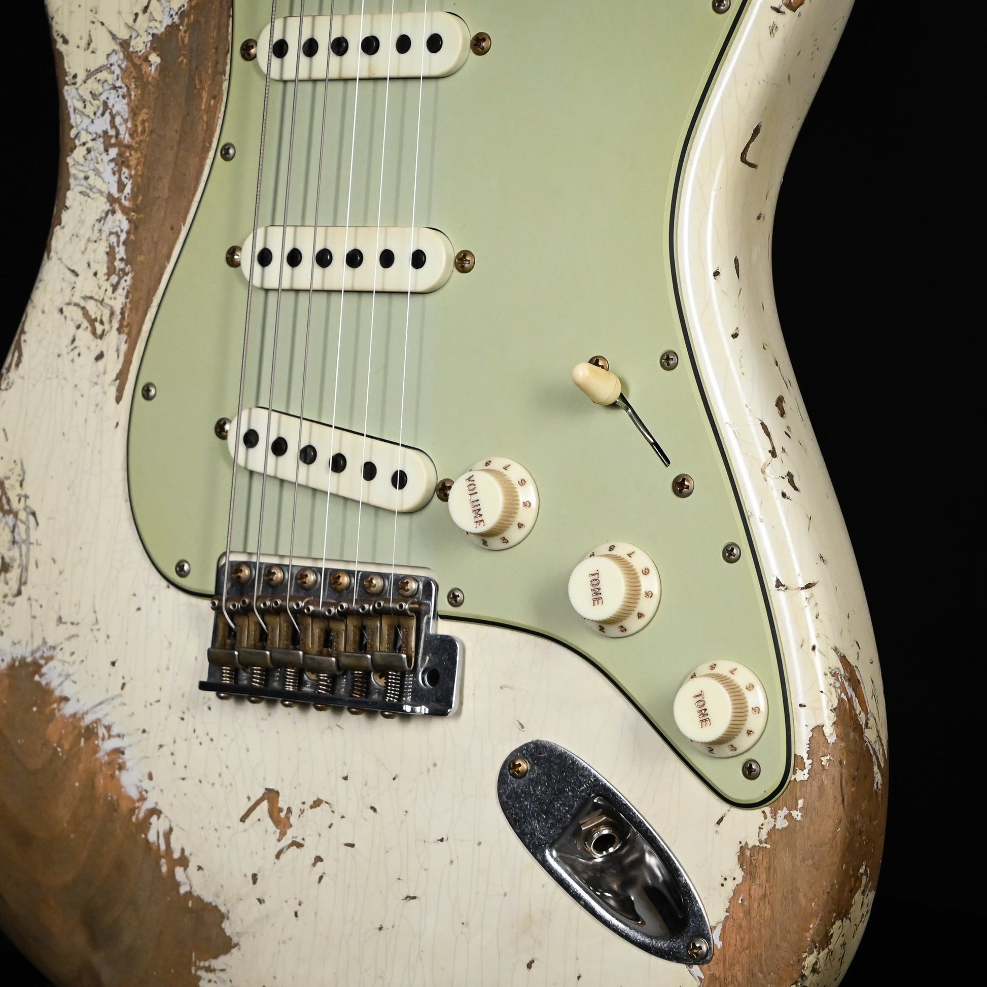 Fender Custom Shop Limited Edition 62/63 Stratocaster Super Heavy Relic- Aged Olympic White 2025 (CZ586606)