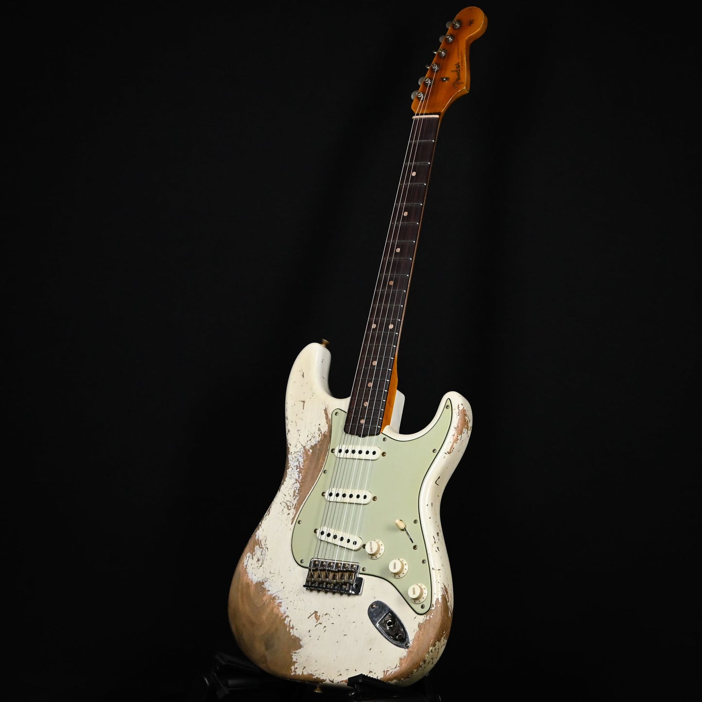 Fender Custom Shop Limited Edition 62/63 Stratocaster Super Heavy Relic- Aged Olympic White 2025 (CZ586606)