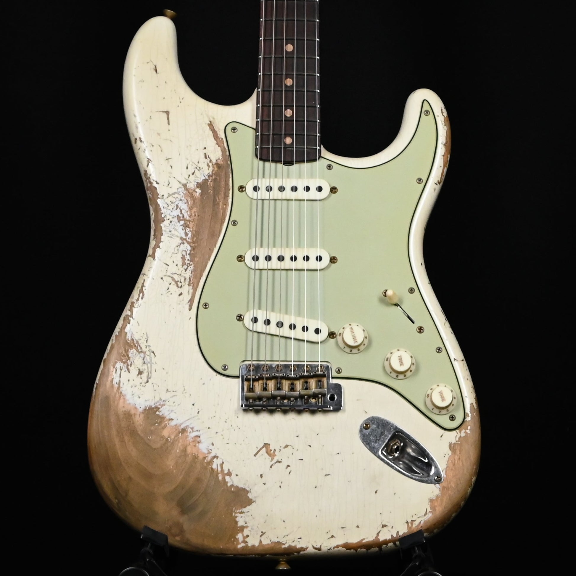 Fender Custom Shop Limited Edition 62/63 Stratocaster Super Heavy Relic- Aged Olympic White 2025 (CZ586606)