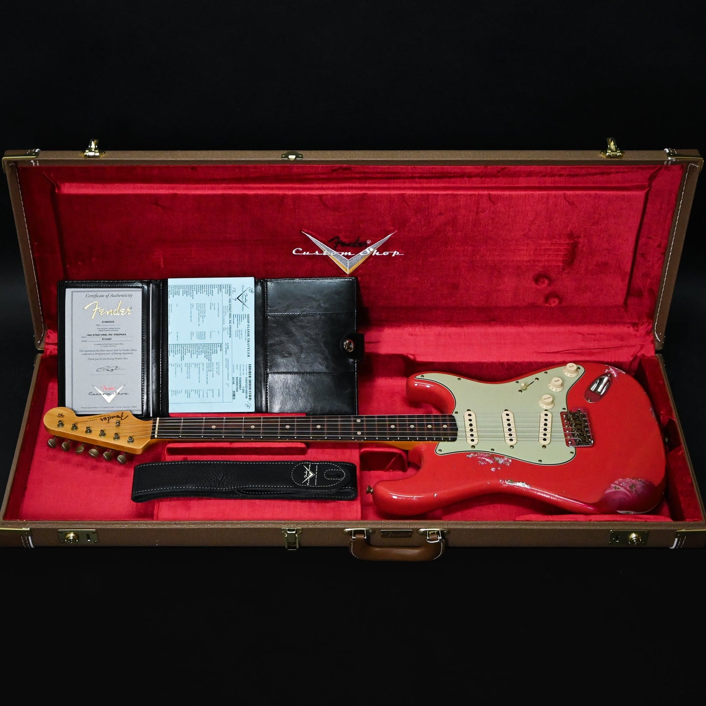 Fender Custom Shop 1962 Stratocaster w/ Josefina Handwound Pickups, Heavy Relic- Fiesta Red/ Pink Paisley 2026 (R143987)