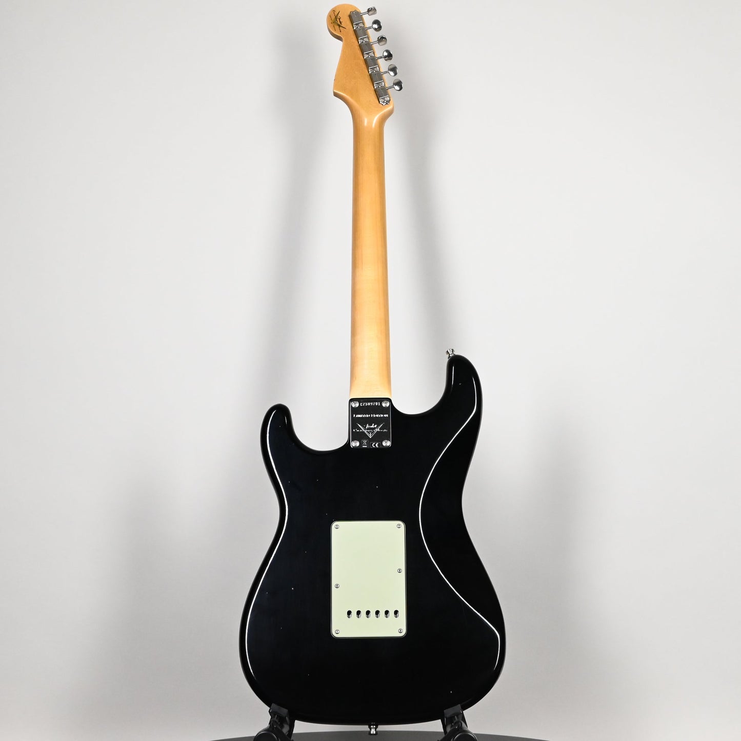 Fender Custom Shop NAMM 2025 Limited Edition 1965 Compound Radius Stratocaster Journeyman w/ Closet Classic Hardware- Aged Black 2026 (CZ589701)
