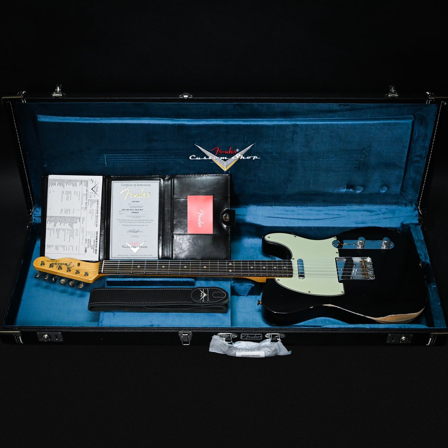Fender Custom Shop Limited Edition 1963 Telecaster Relic- Black 2025 (CZ588650)
